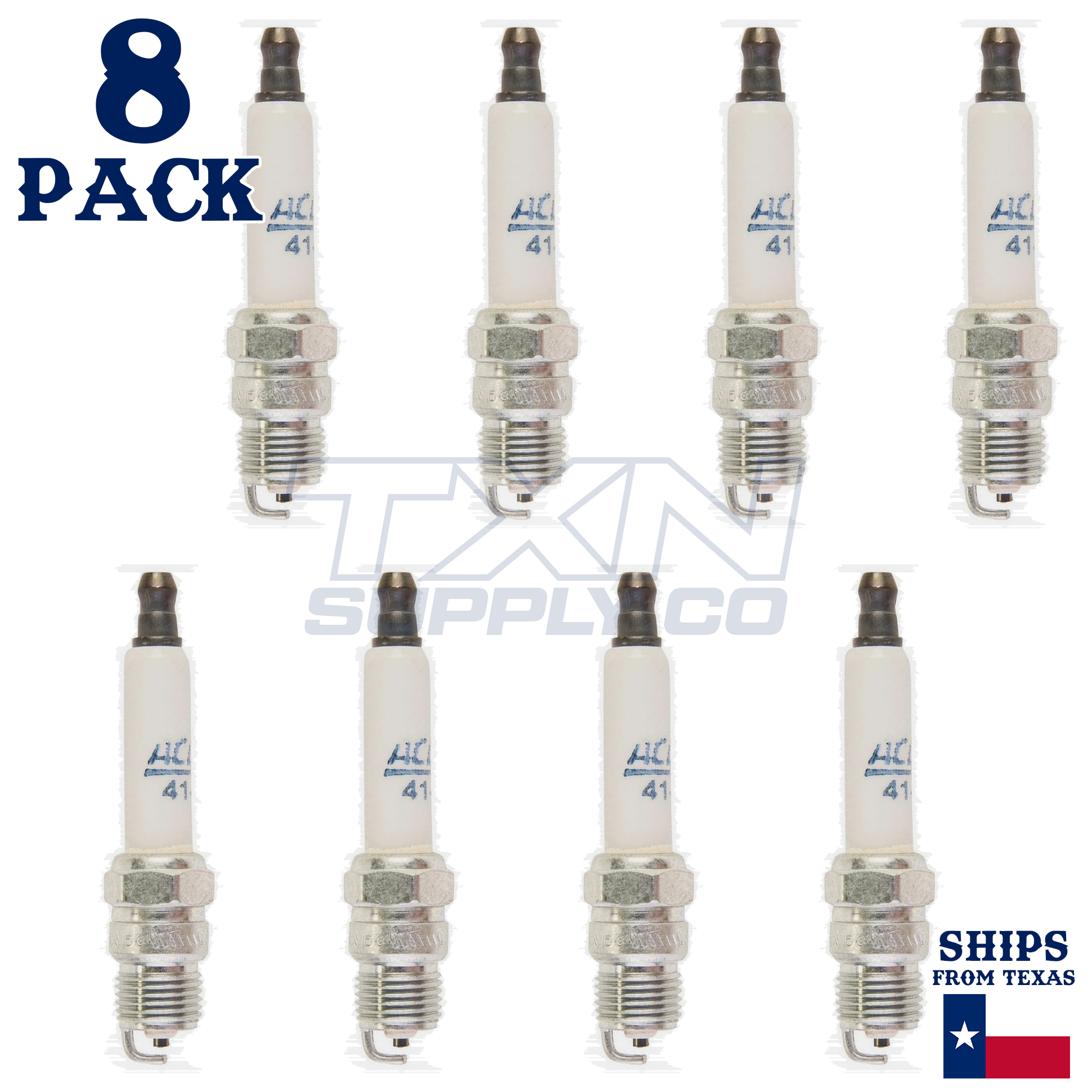 1990-1995 GMC K3500 7.4L ACDelco Double Platinum Spark Plugs - 8 Pack - Image 2
