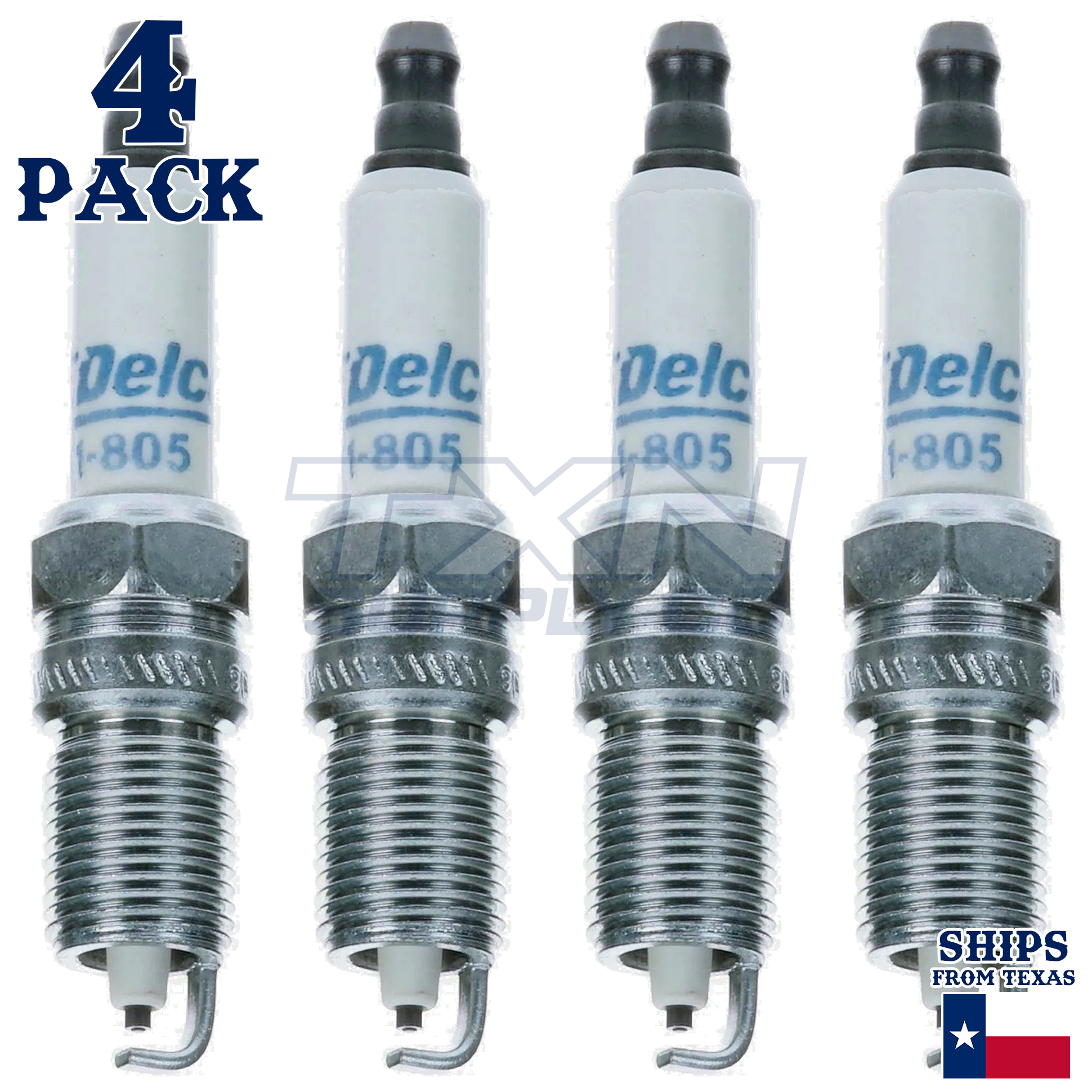 1996-2002 Chevrolet Cavalier 2.4L ACDelco Double Platinum Spark Plugs - 4 Pack - Image 1