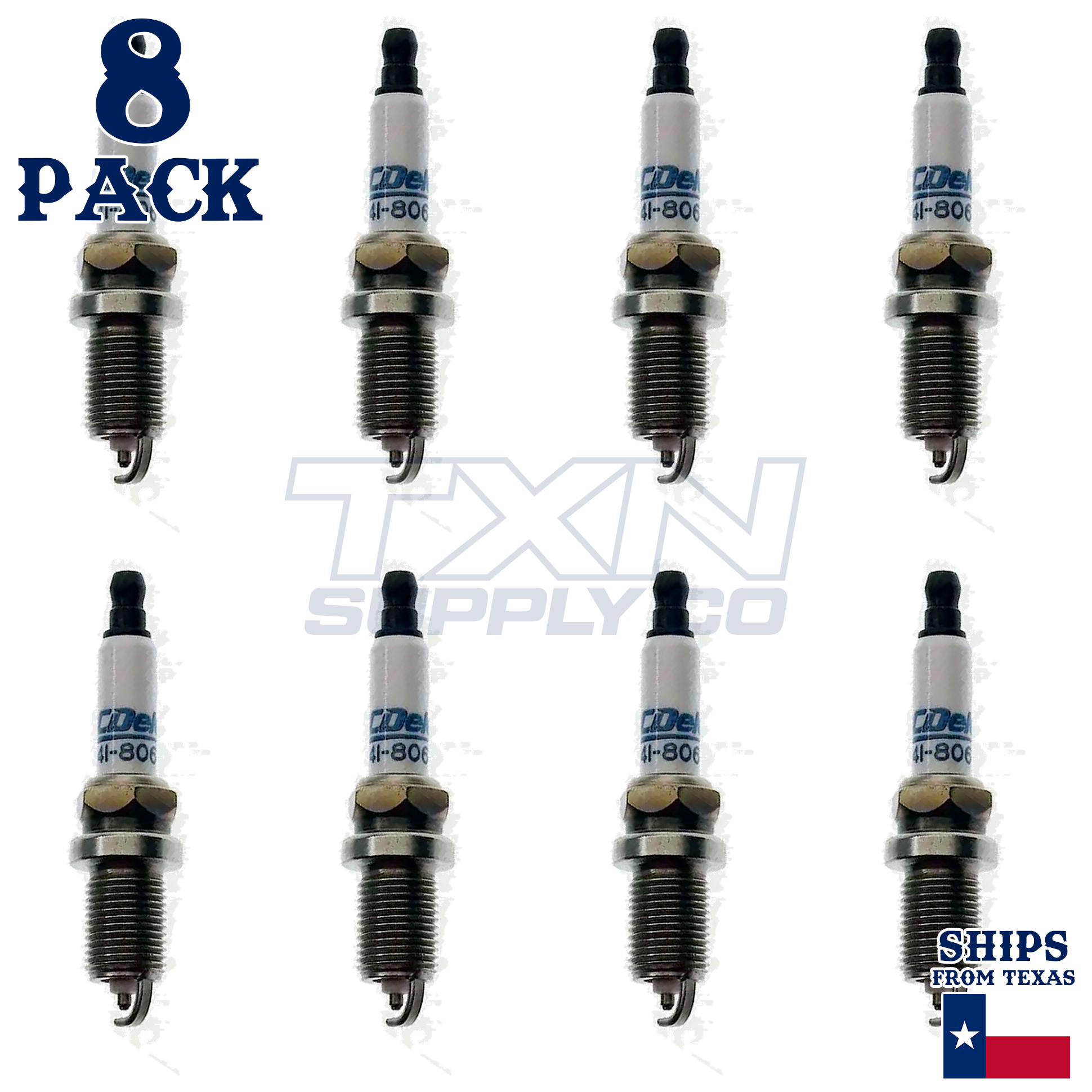 8 Pack ACDelco Double Platinum Spark Plugs 1997 for Dodge Ram 5.9L - Image 1