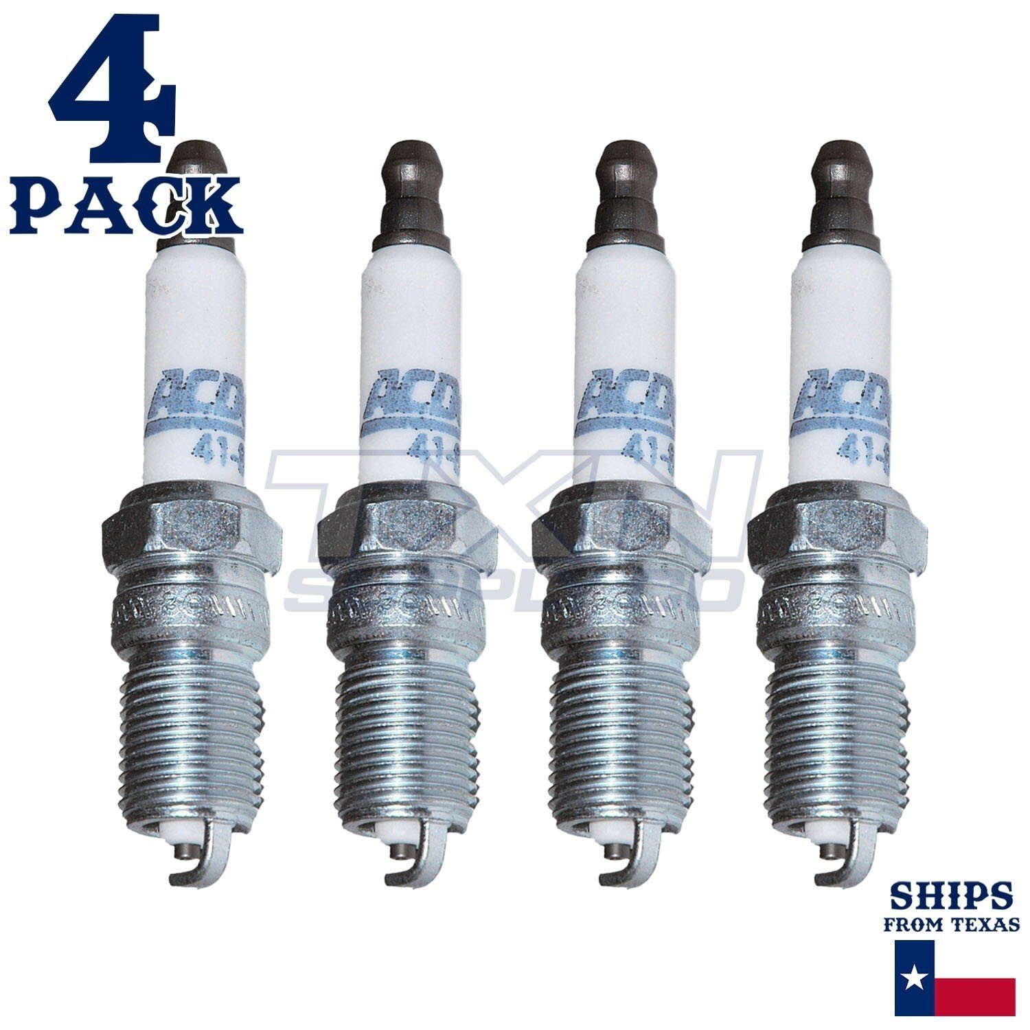 4 Pack ACDelco Double Platinum Spark Plugs 1999-2003 for Ford Ka 1.3L
