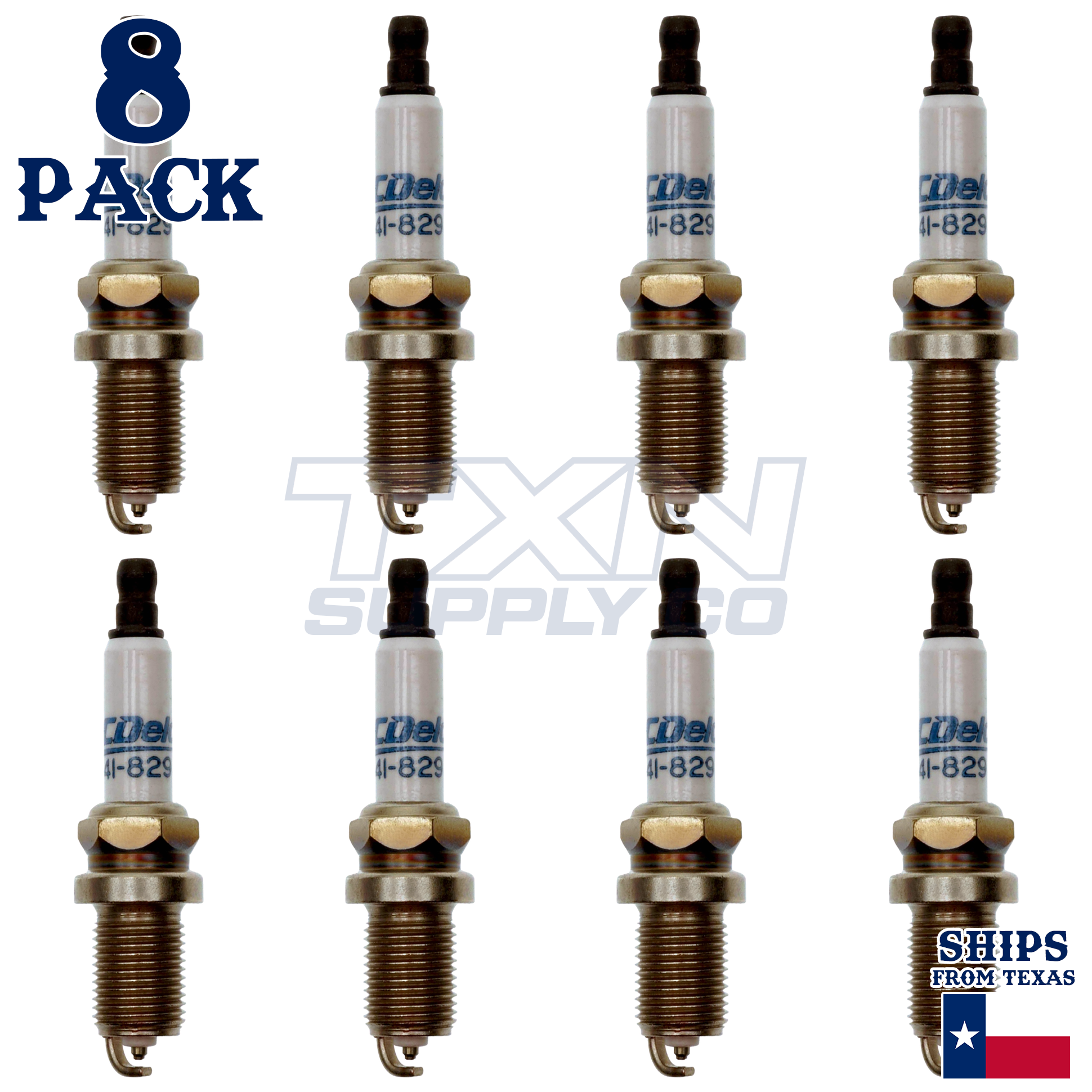 ACDelco 41-829 Spark Plugs 8 Pack - Image 1