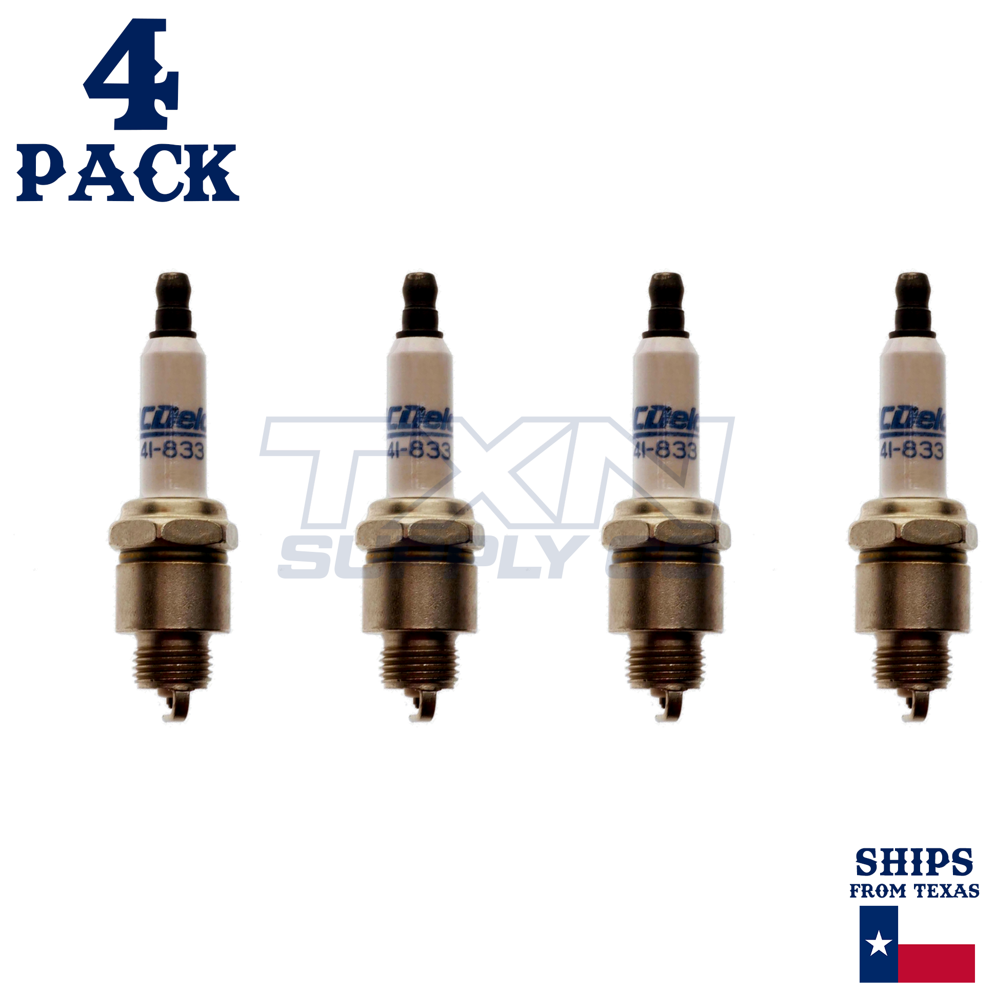 4 Pack Genuine GM ACDelco 41-833 Double Platinum Spark Plugs 19313643 - Image 2
