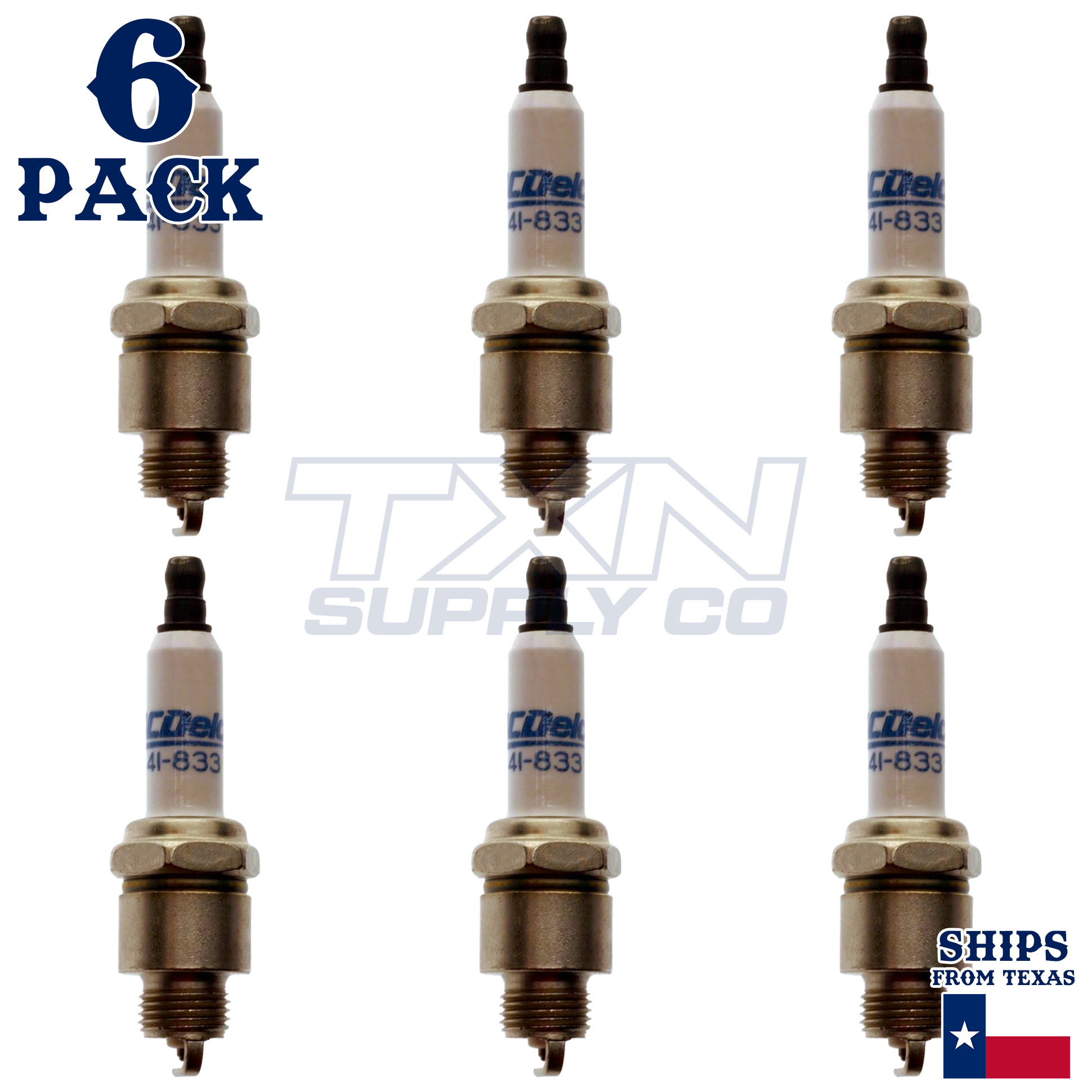 ACDelco 41-833 Spark Plugs 6 Pack