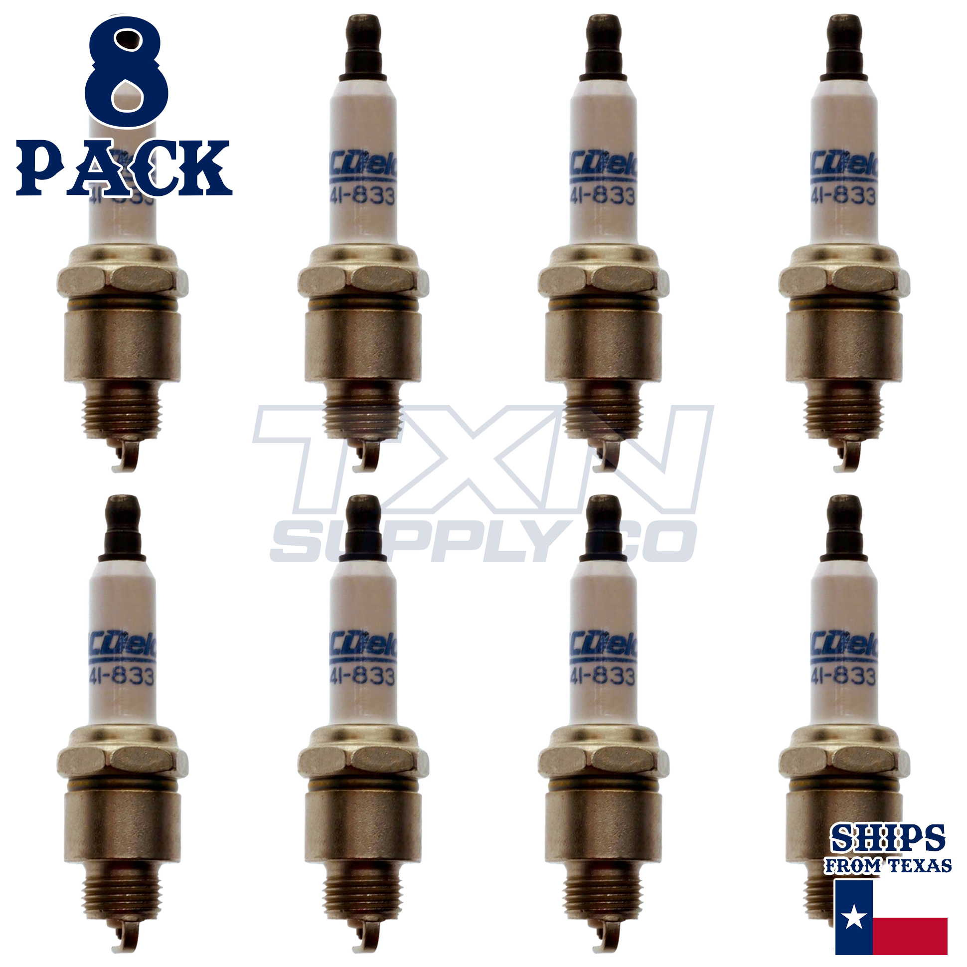ACDelco 41-833 Spark Plugs 8 Pack