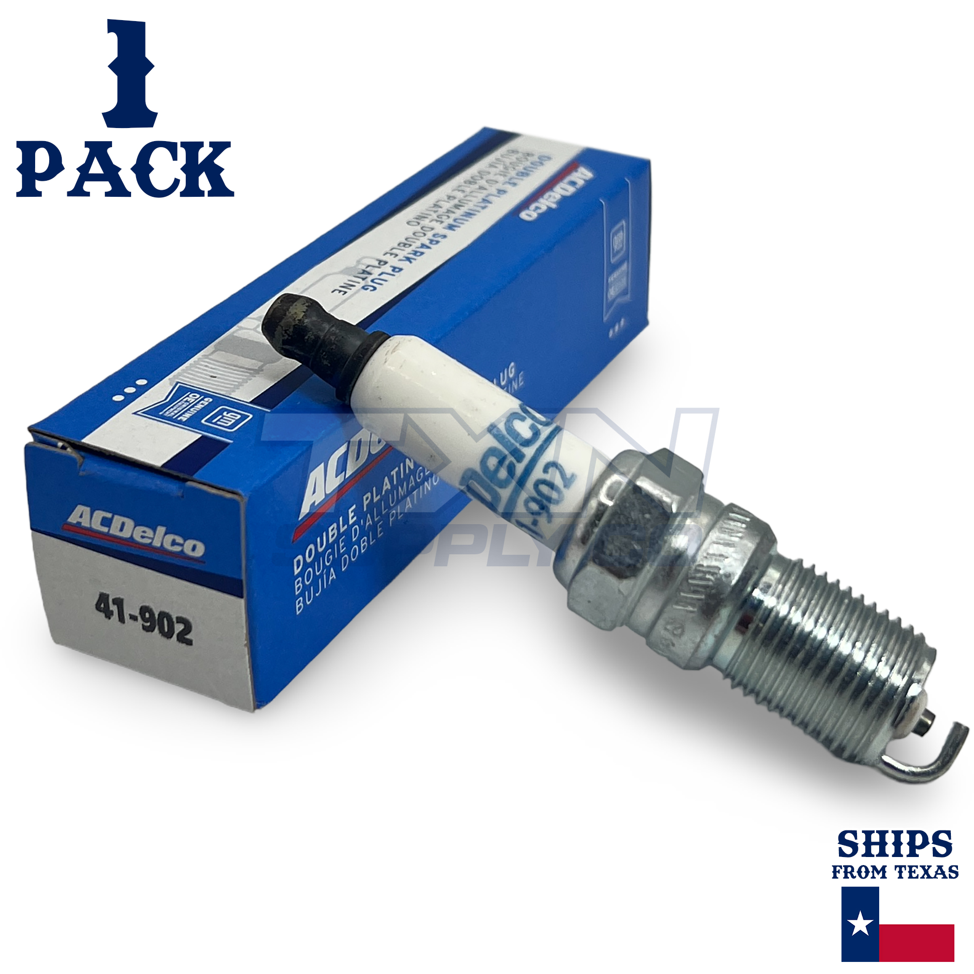 1 Pack GM ACDelco 41-902 Double Platinum Spark Plug 19300875 - Image 1