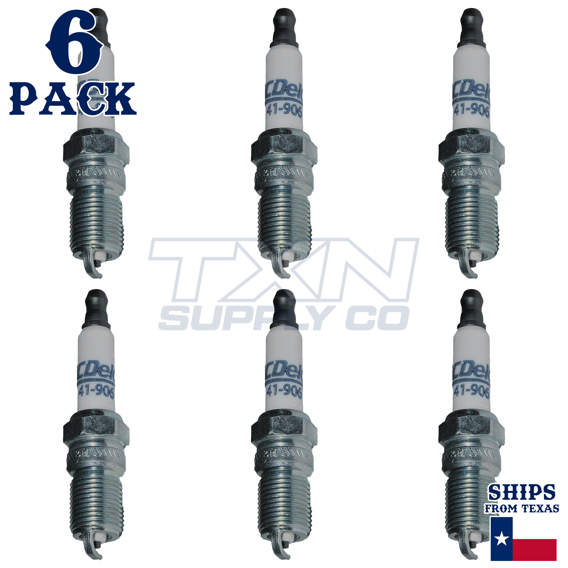 ACDelco 41-906 Spark Plugs 6 Pack - Image 1