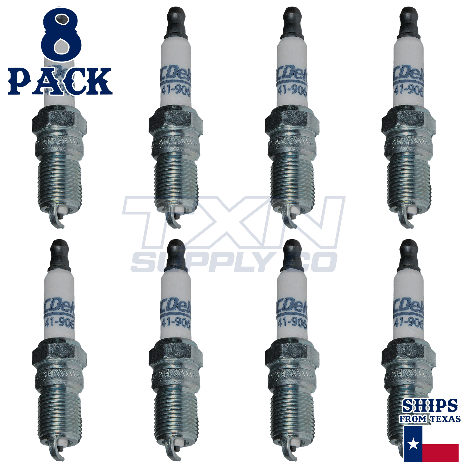 ACDelco 41-906 Spark Plugs 8 Pack - Image 1