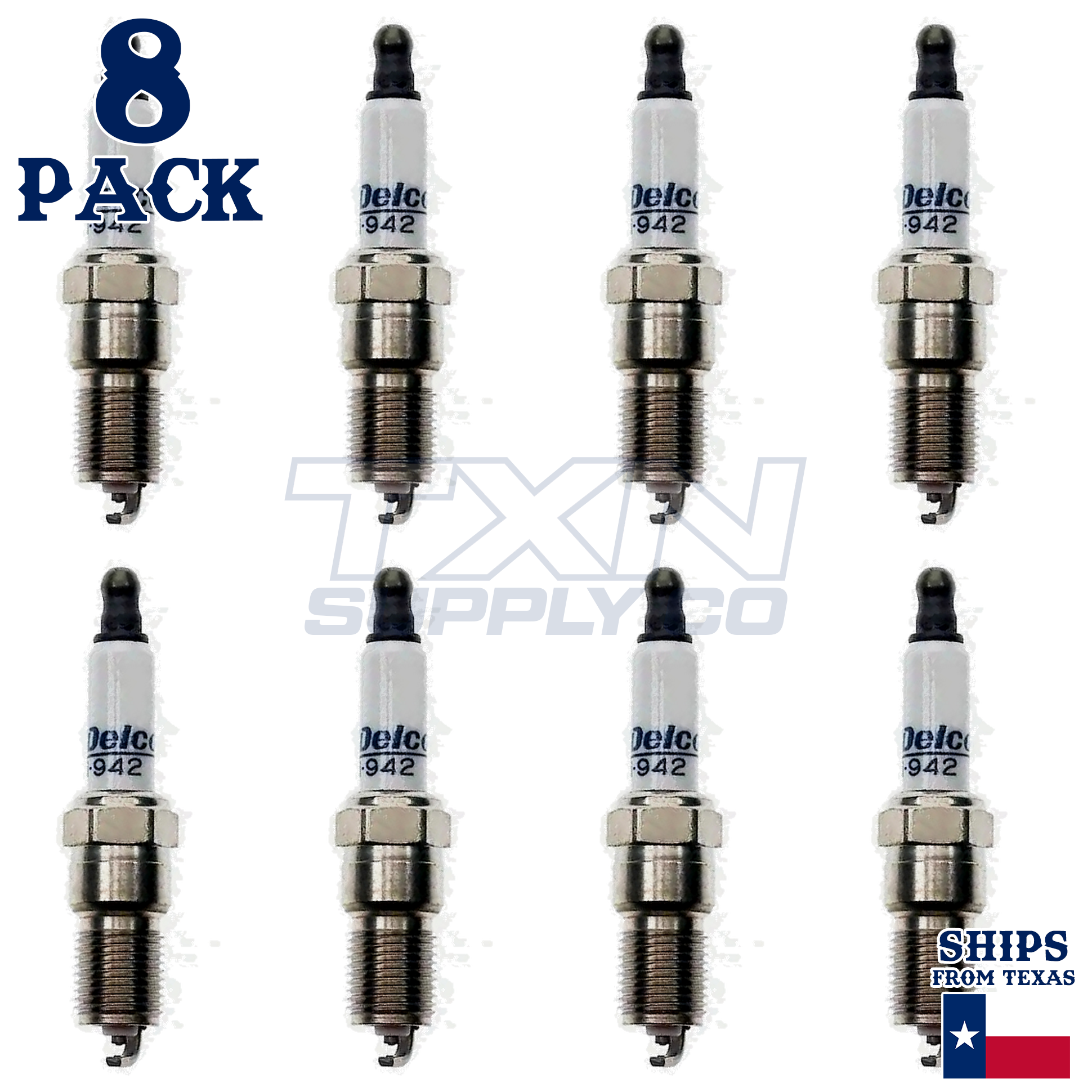 8 Pack ACDelco Double Platinum Spark Plugs 2001-2002 for Ford Falcon 5.0L - Image 1