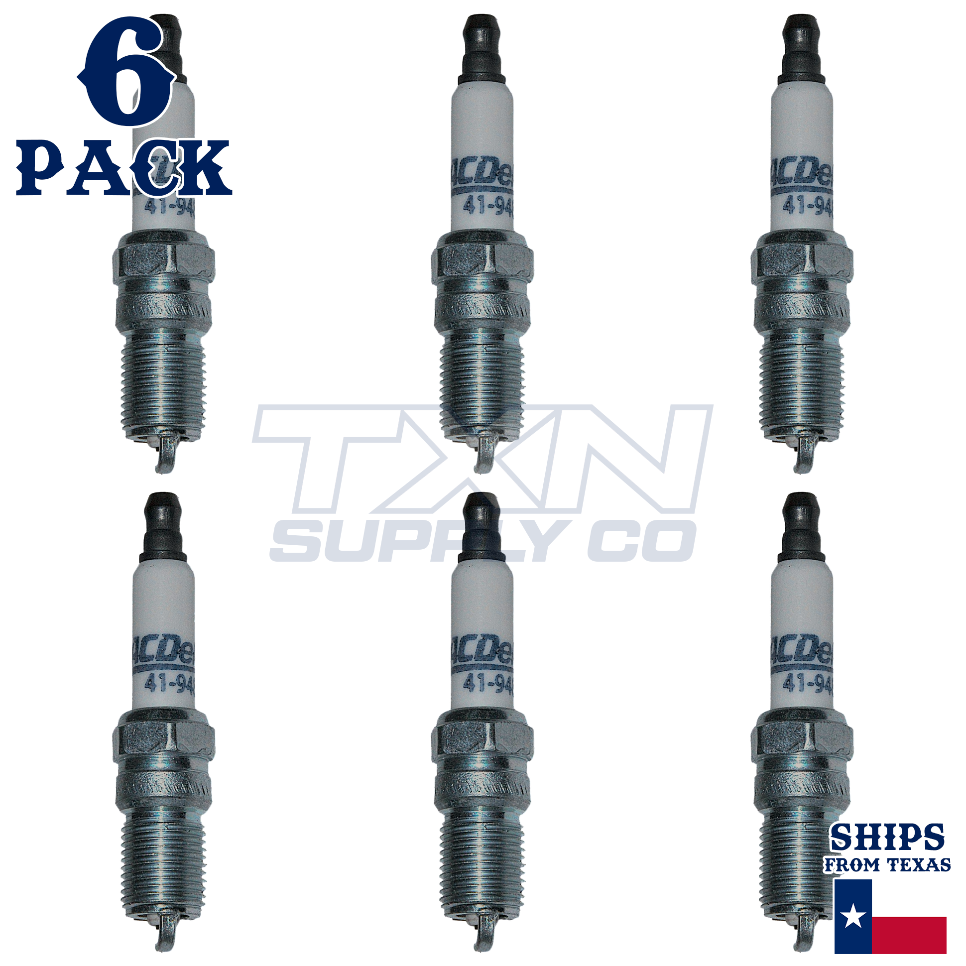 ACDelco 41-948 Spark Plugs 6 Pack - Image 1