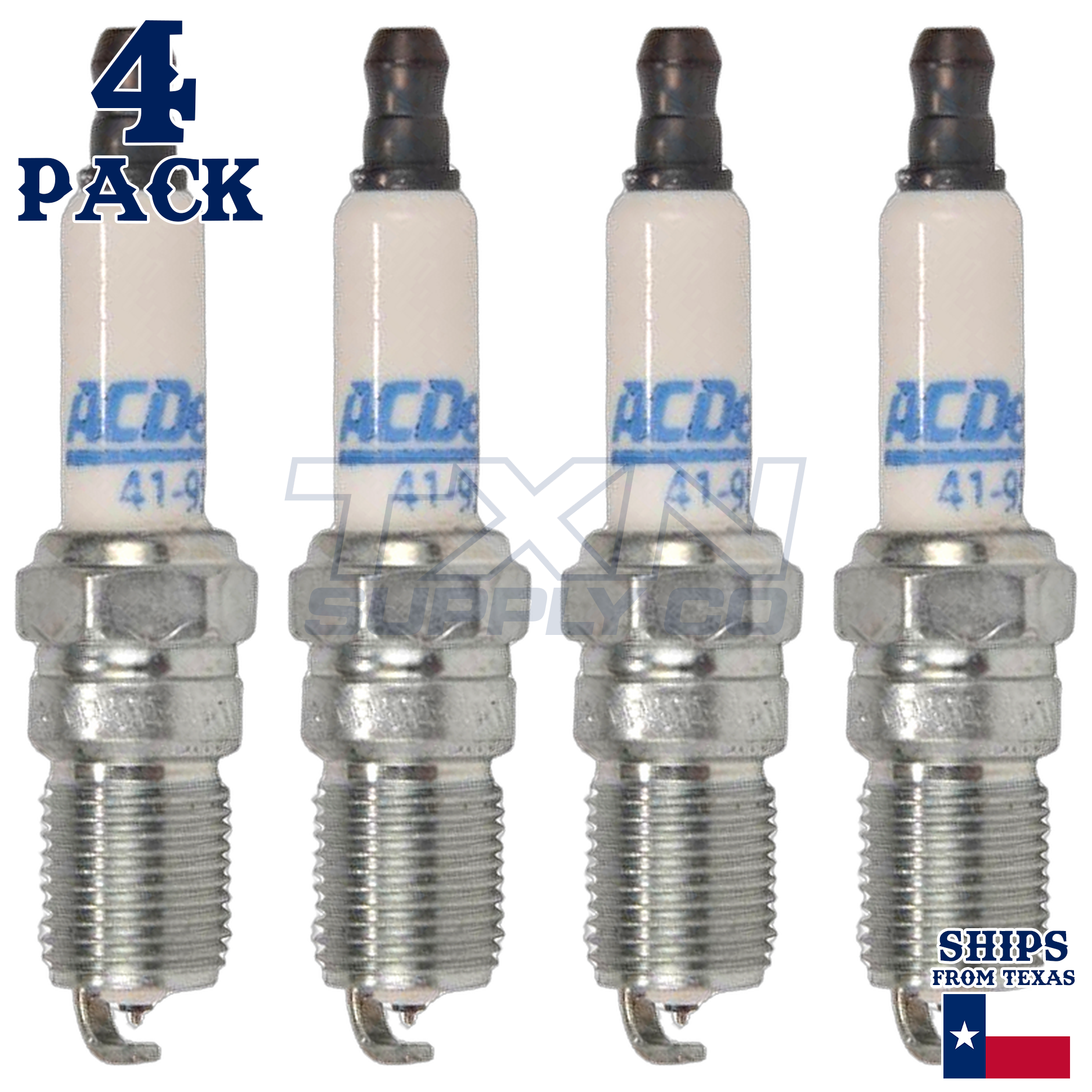 1996-2001 Pontiac Grand Am 2.4L ACDelco Double Platinum Spark Plugs - 4 Pack