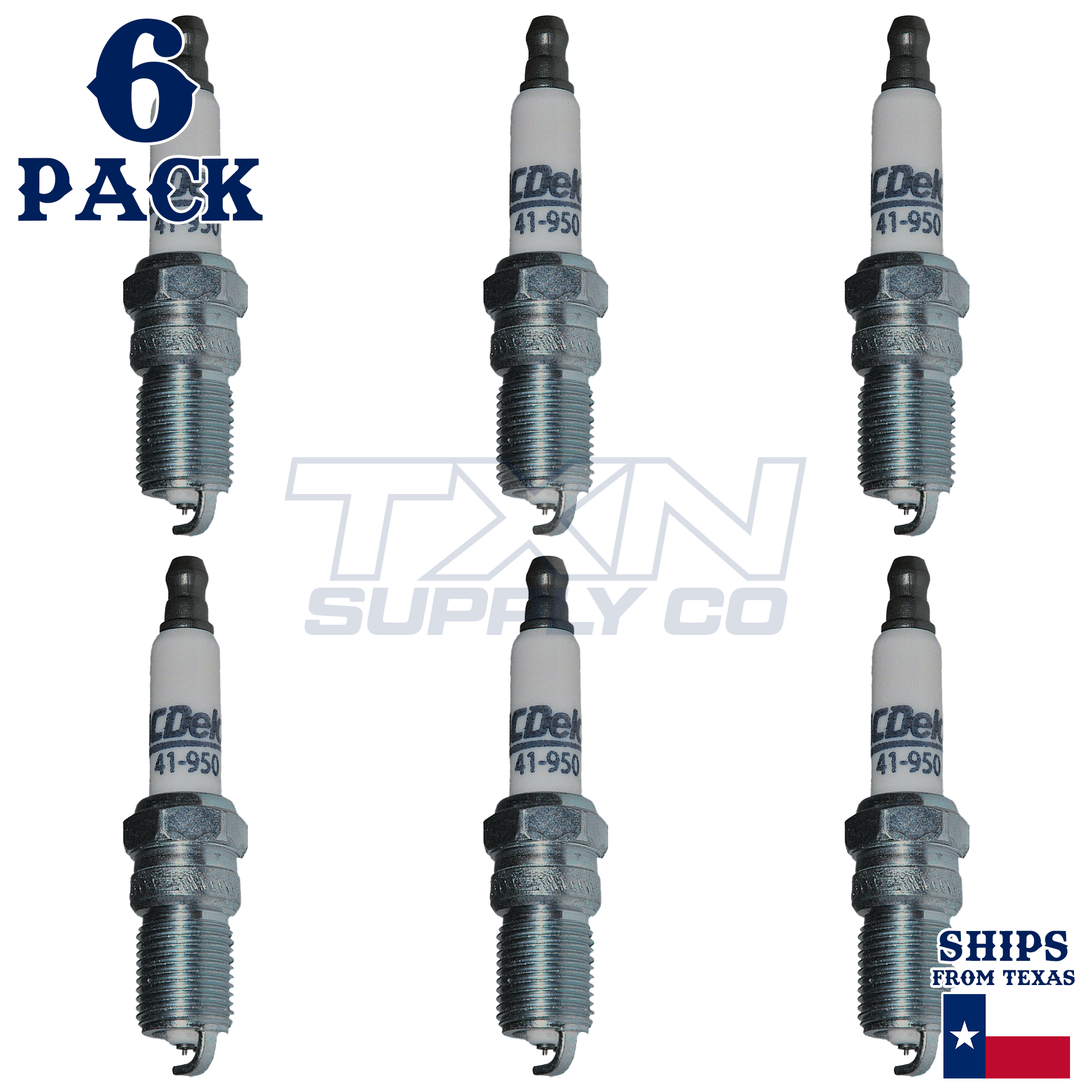 ACDelco 41-950 Spark Plugs 6 Pack - Image 1