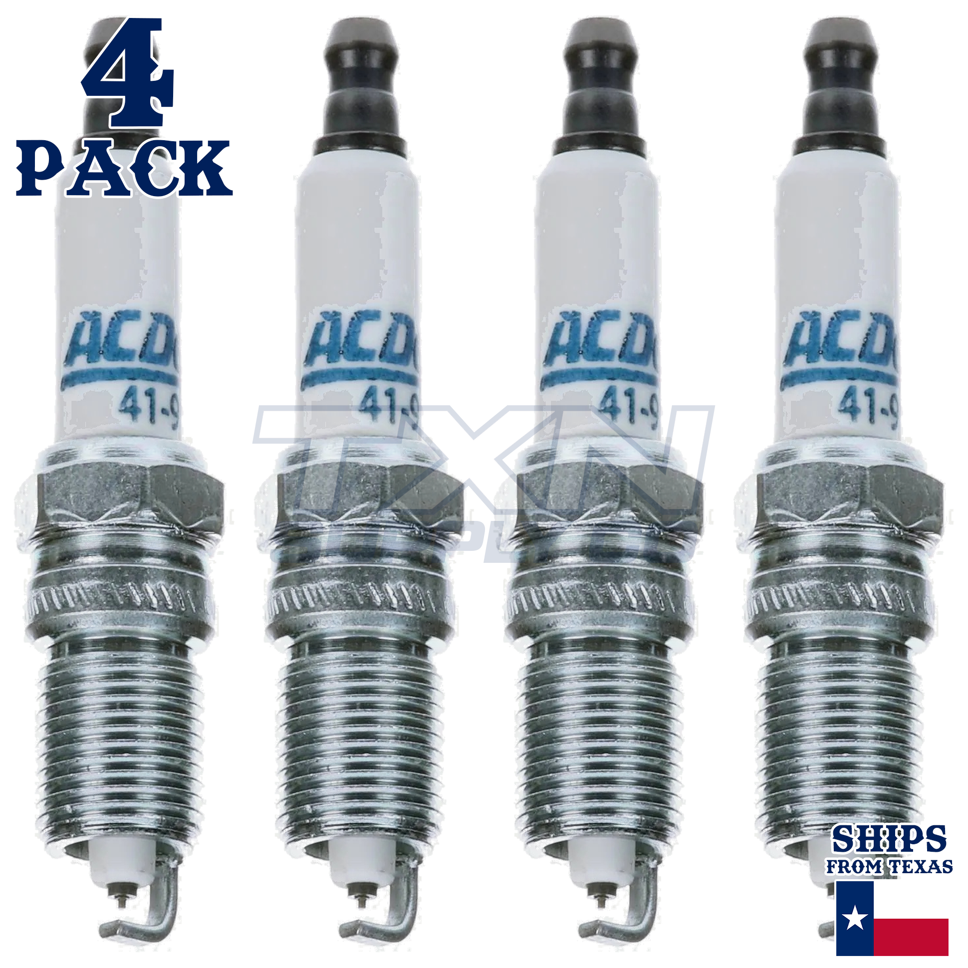 4 Pack Genuine GM ACDelco Double Platinum Spark Plugs 41-962 - Image 2