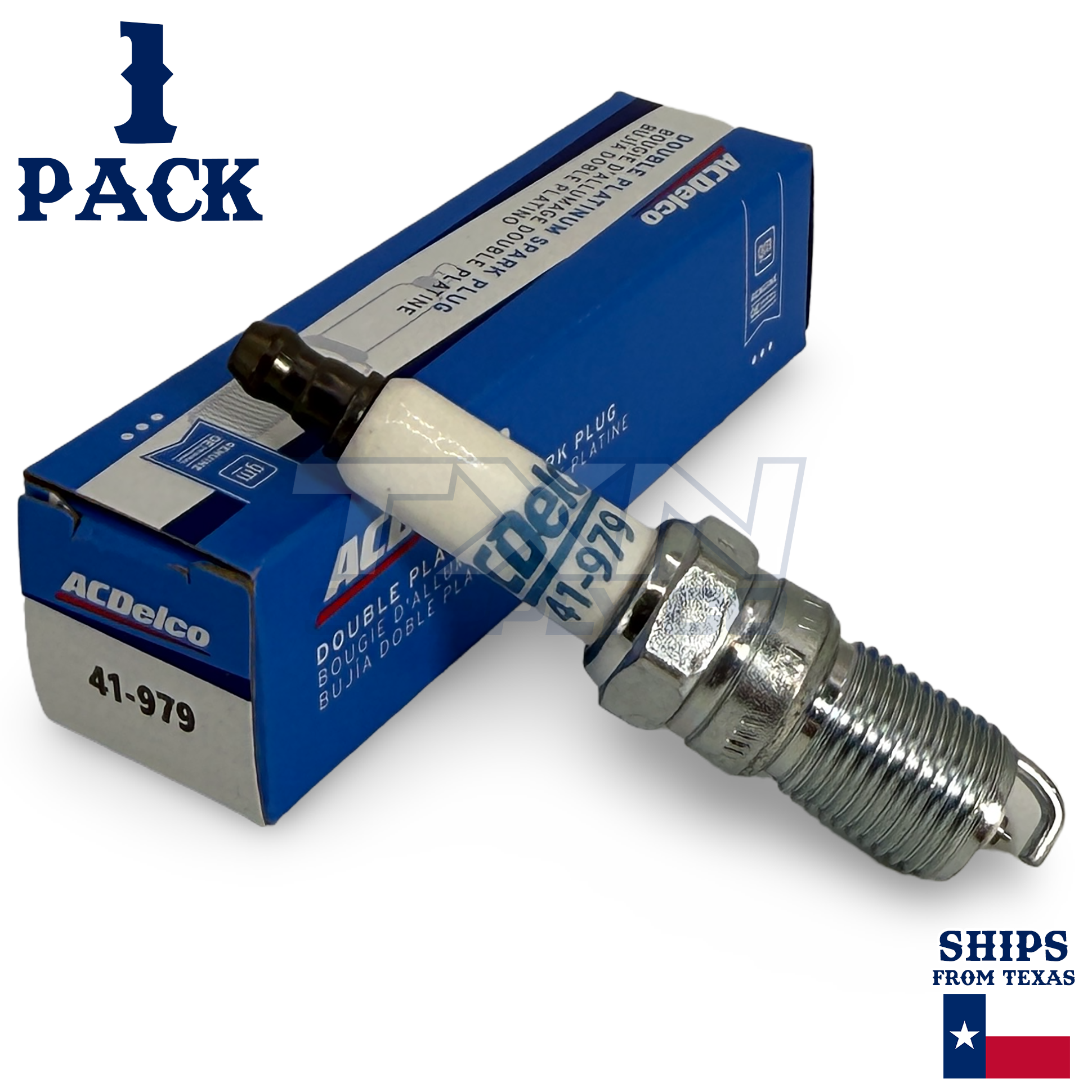 1 Pack Genuine GM ACDelco Double Platinum Spark Plug 41-979 - Image 1