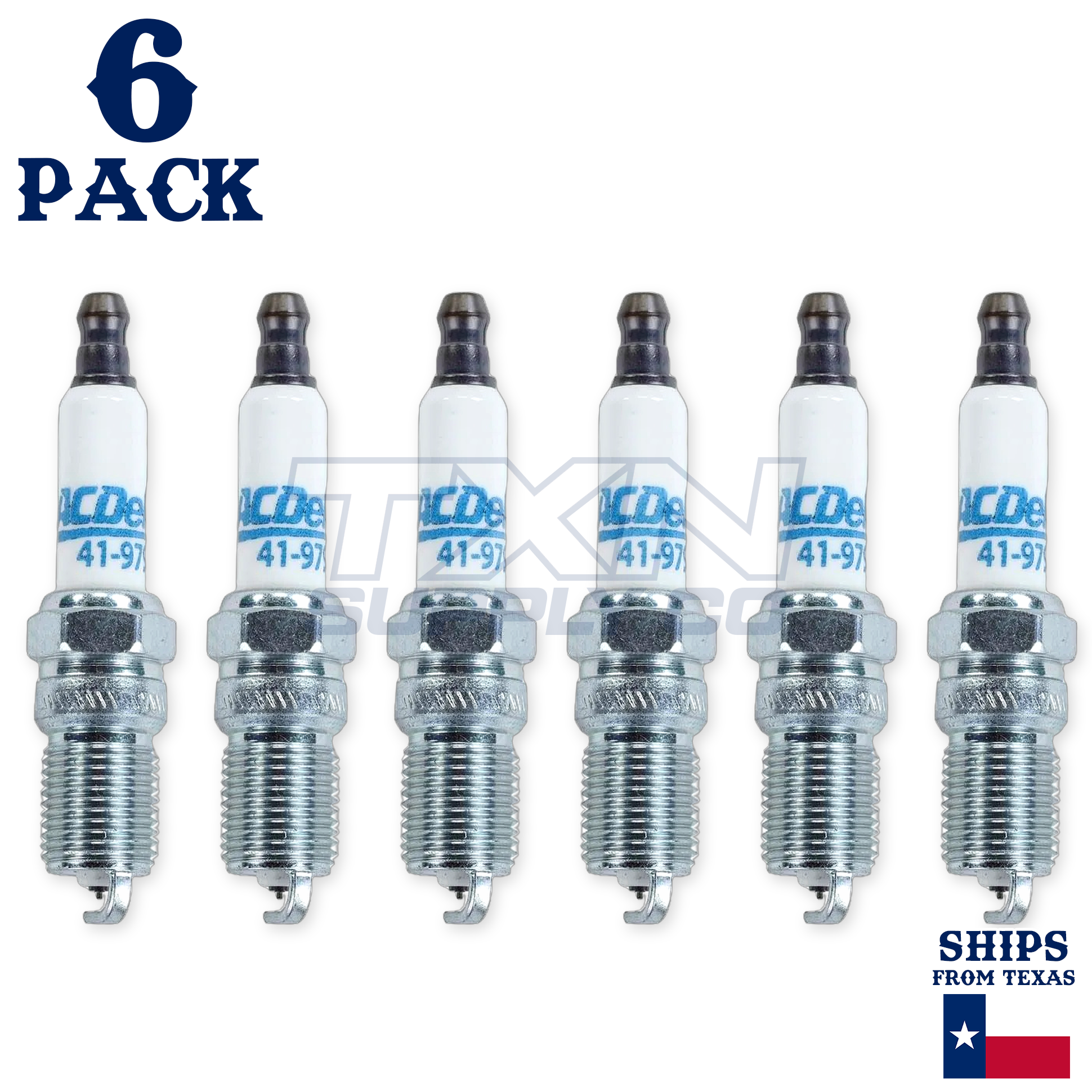 2013 Chevrolet Silverado 1500 4.3L ACDelco Double Platinum Spark Plugs - 6 Pack