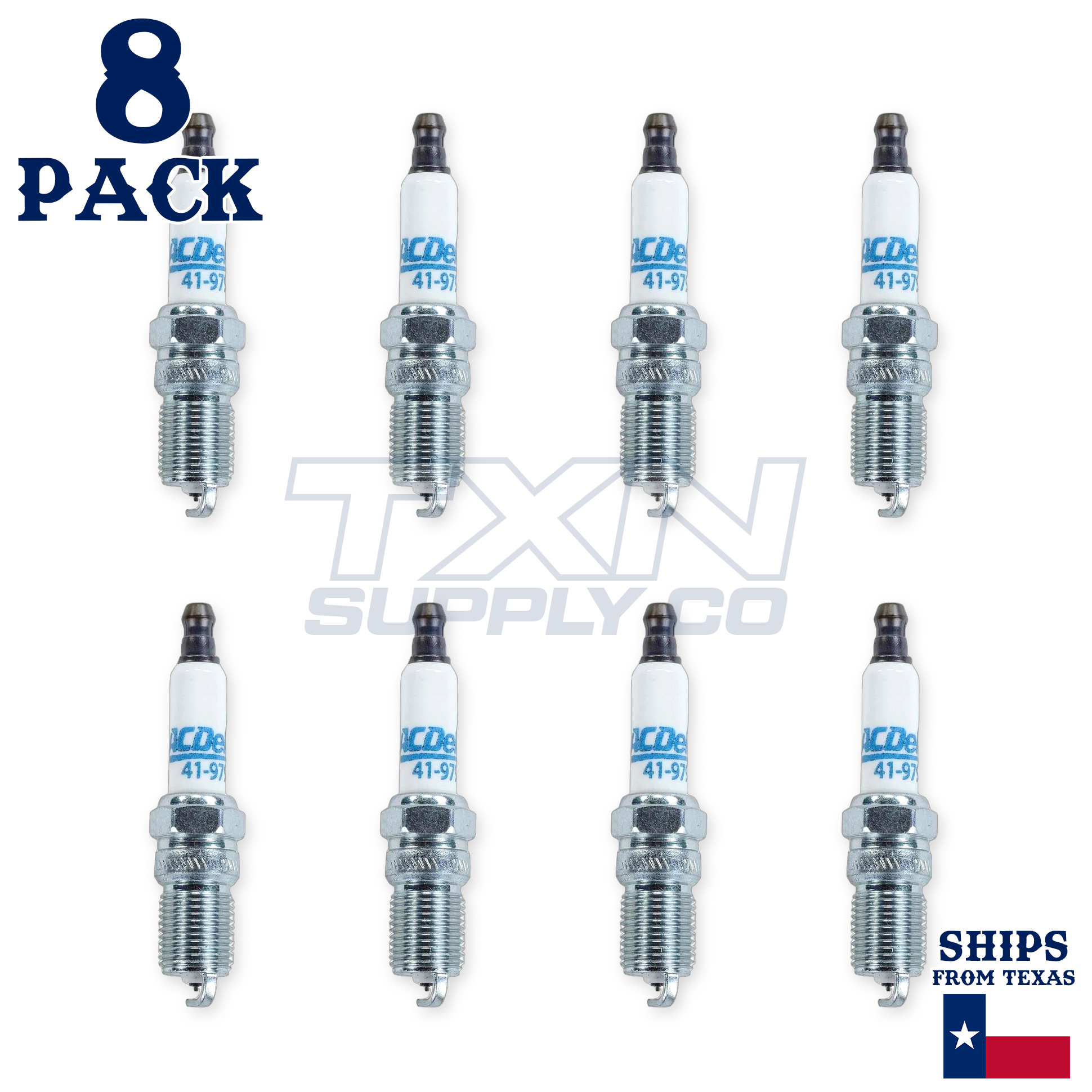 1996-2000 Chevrolet C3500 7.4L ACDelco Double Platinum Spark Plugs - 8 Pack