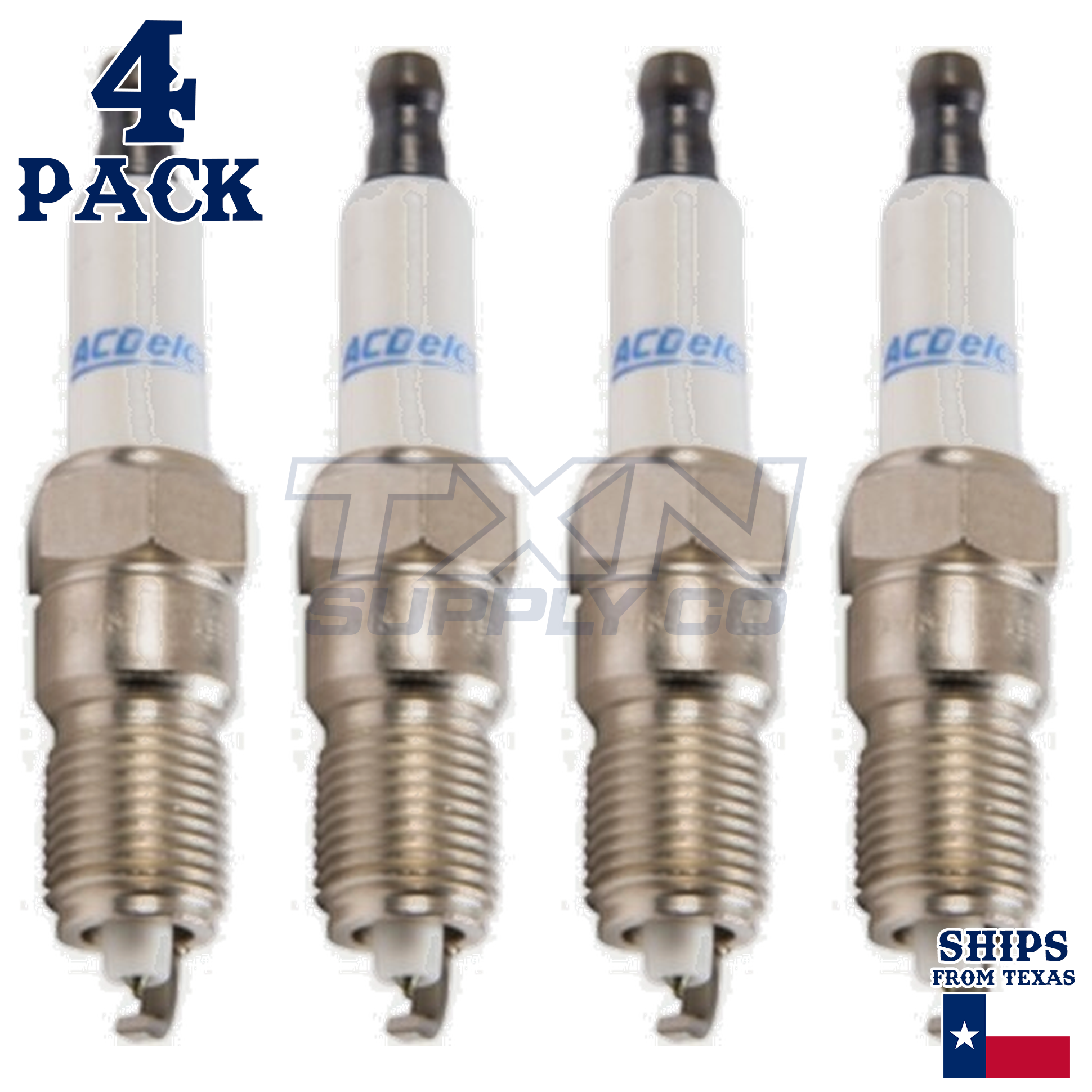 4 Pack Genuine GM ACDelco Double Platinum Spark Plugs 41-983 - Image 2