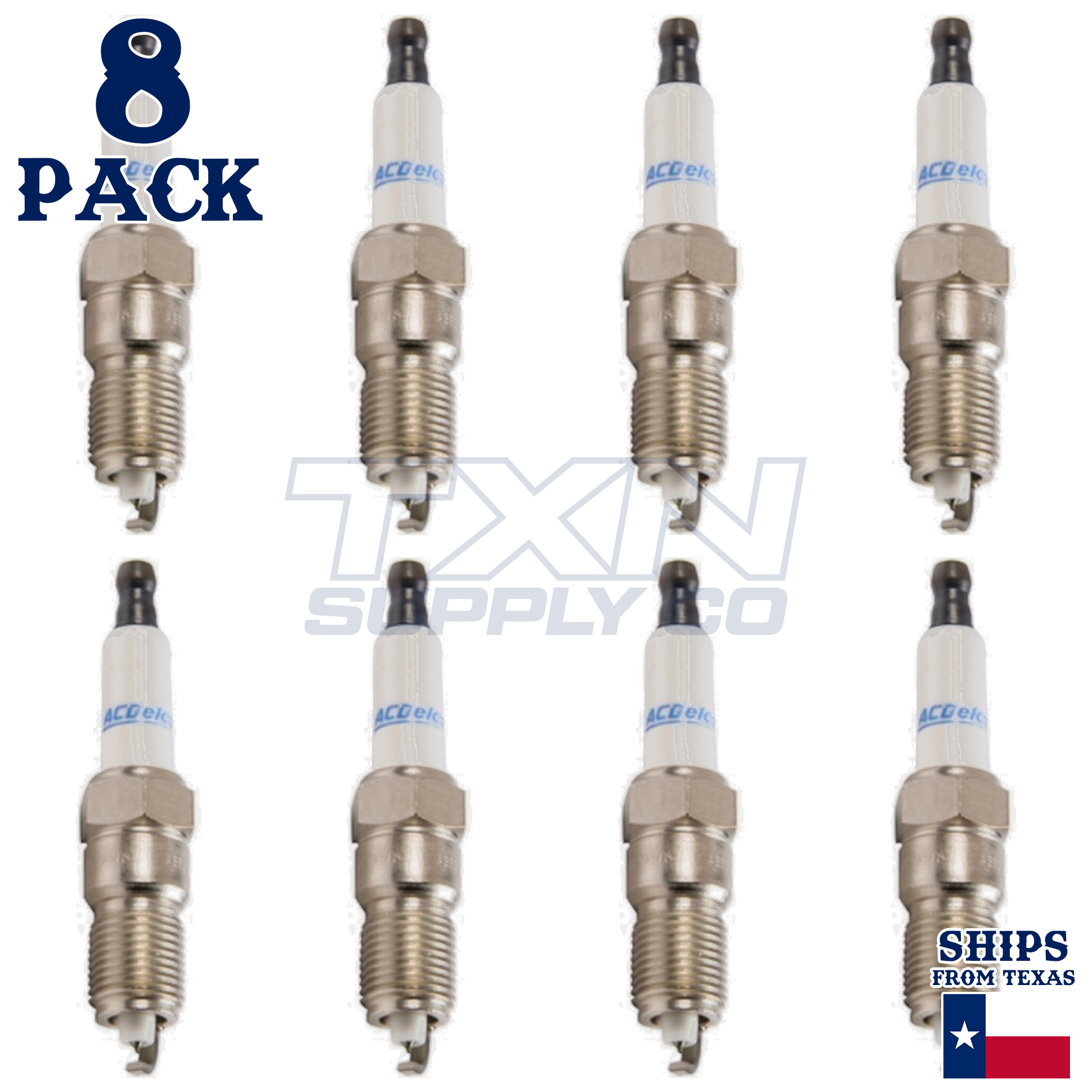 2001-2002 Chevrolet C3500HD 8.1L ACDelco Double Platinum Spark Plugs - 8 Pack