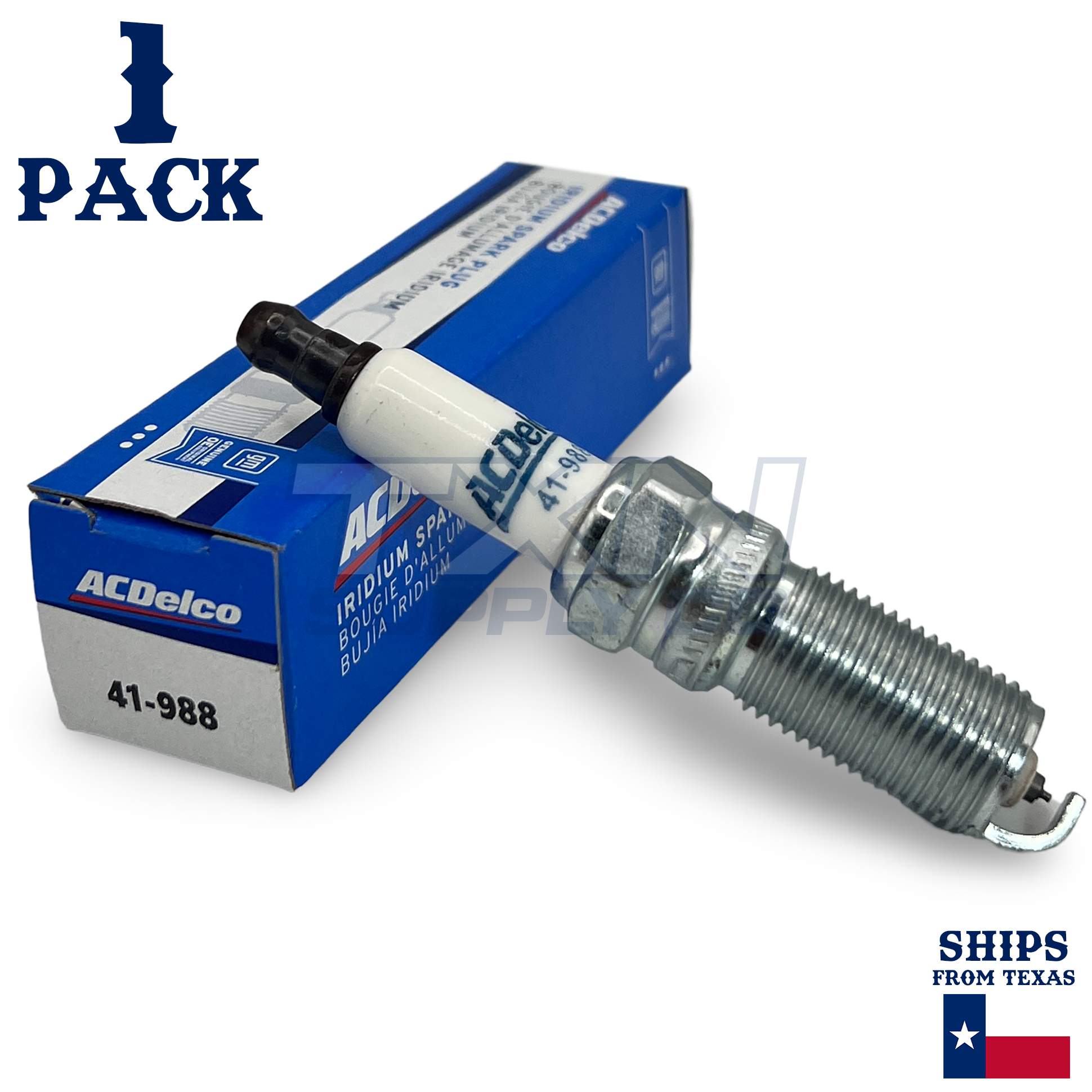 1 Pack Genuine GM ACDelco Iridium Spark Plug 41-988 - Image 1