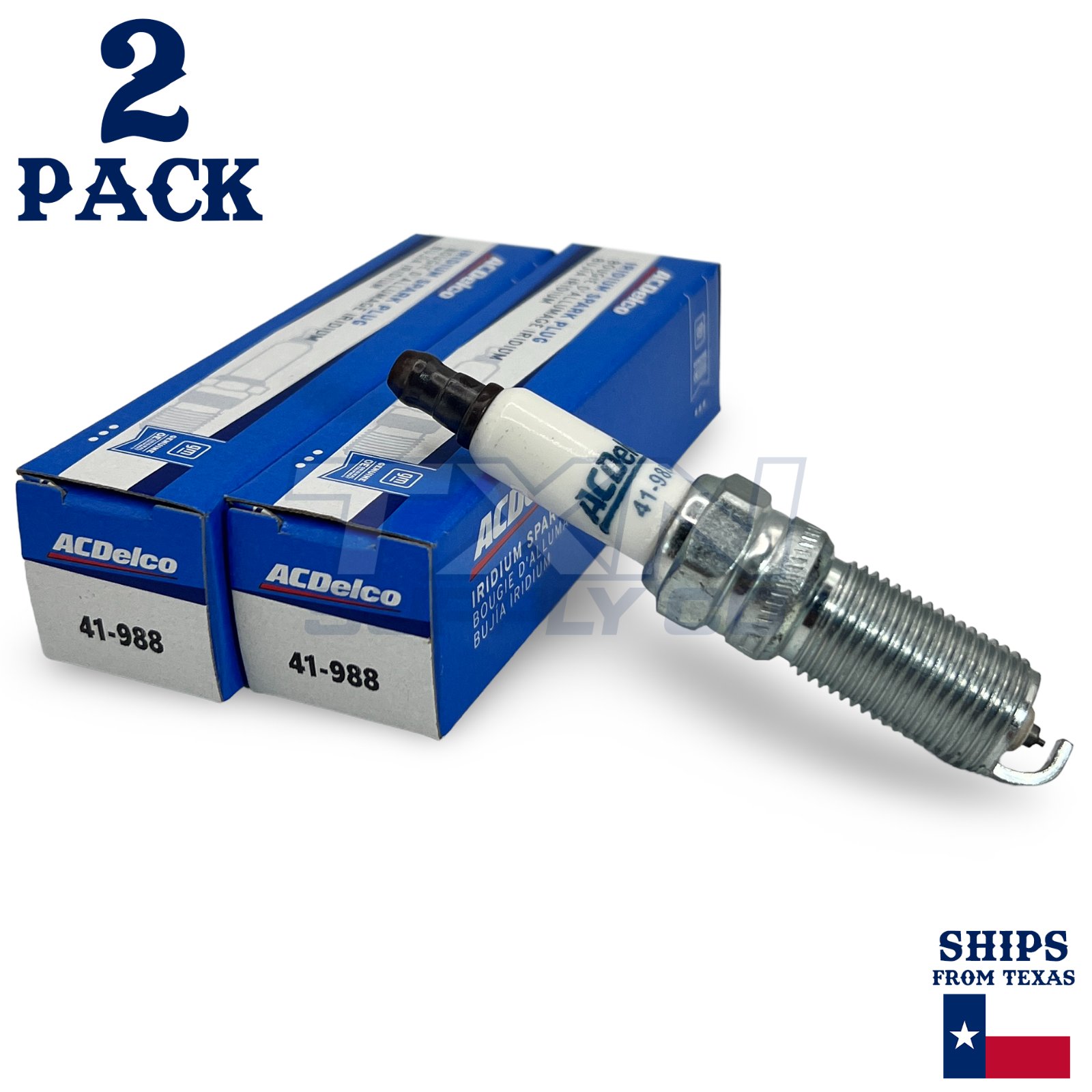 2 Pack Genuine GM ACDelco Iridium Spark Plugs 41-988