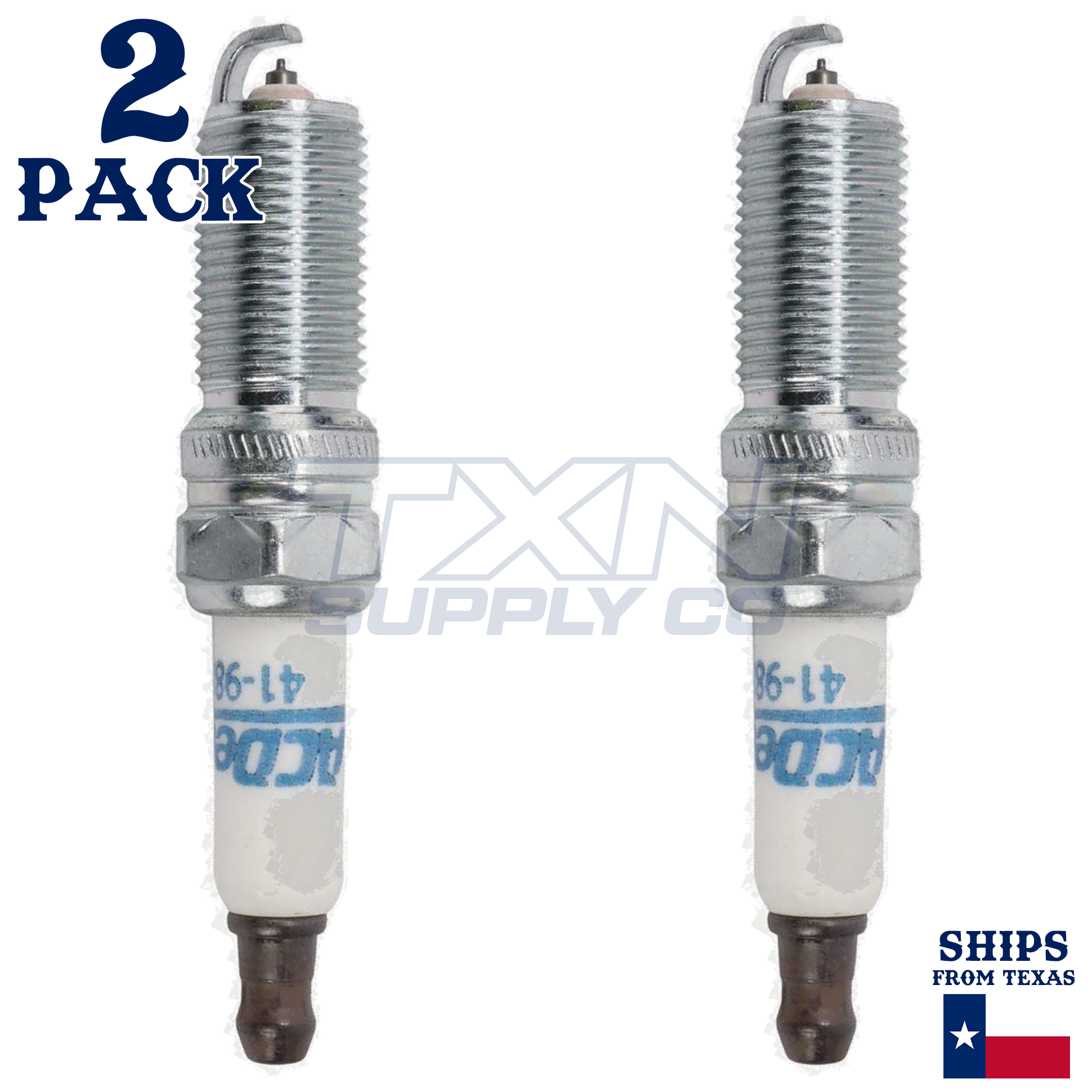 2 Pack Genuine GM ACDelco Iridium Spark Plugs 41-988 - Image 2