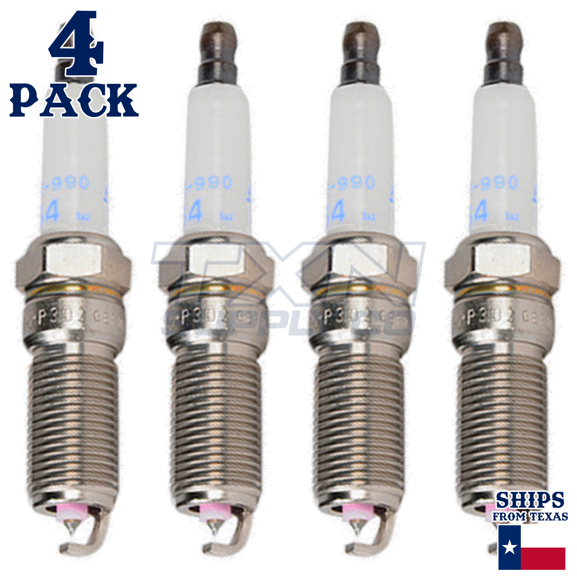 4 Pack Genuine GM ACDelco Double Platinum Spark Plugs 41-990 - Image 1