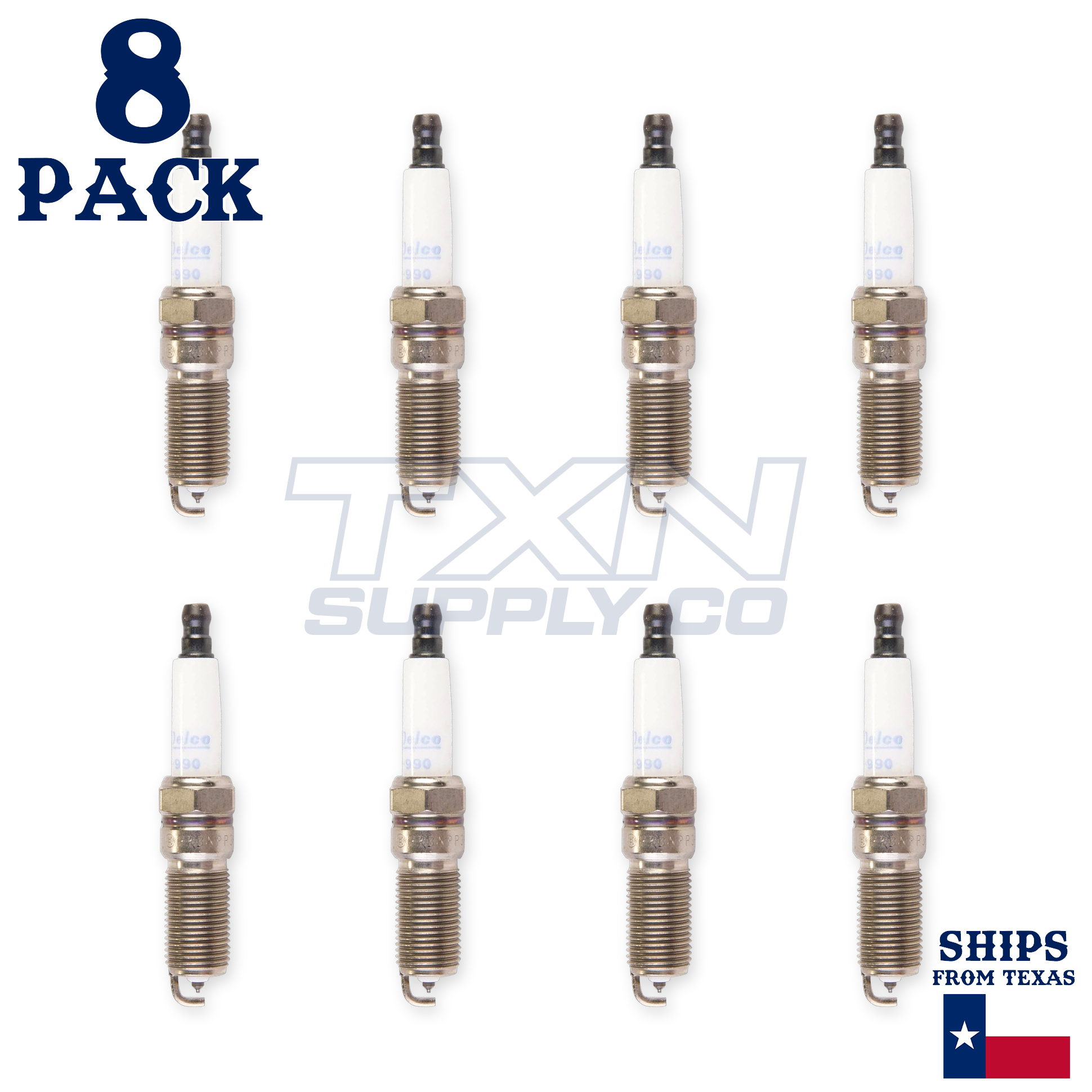 8 Pack Genuine GM ACDelco Double Platinum Spark Plugs 41-990