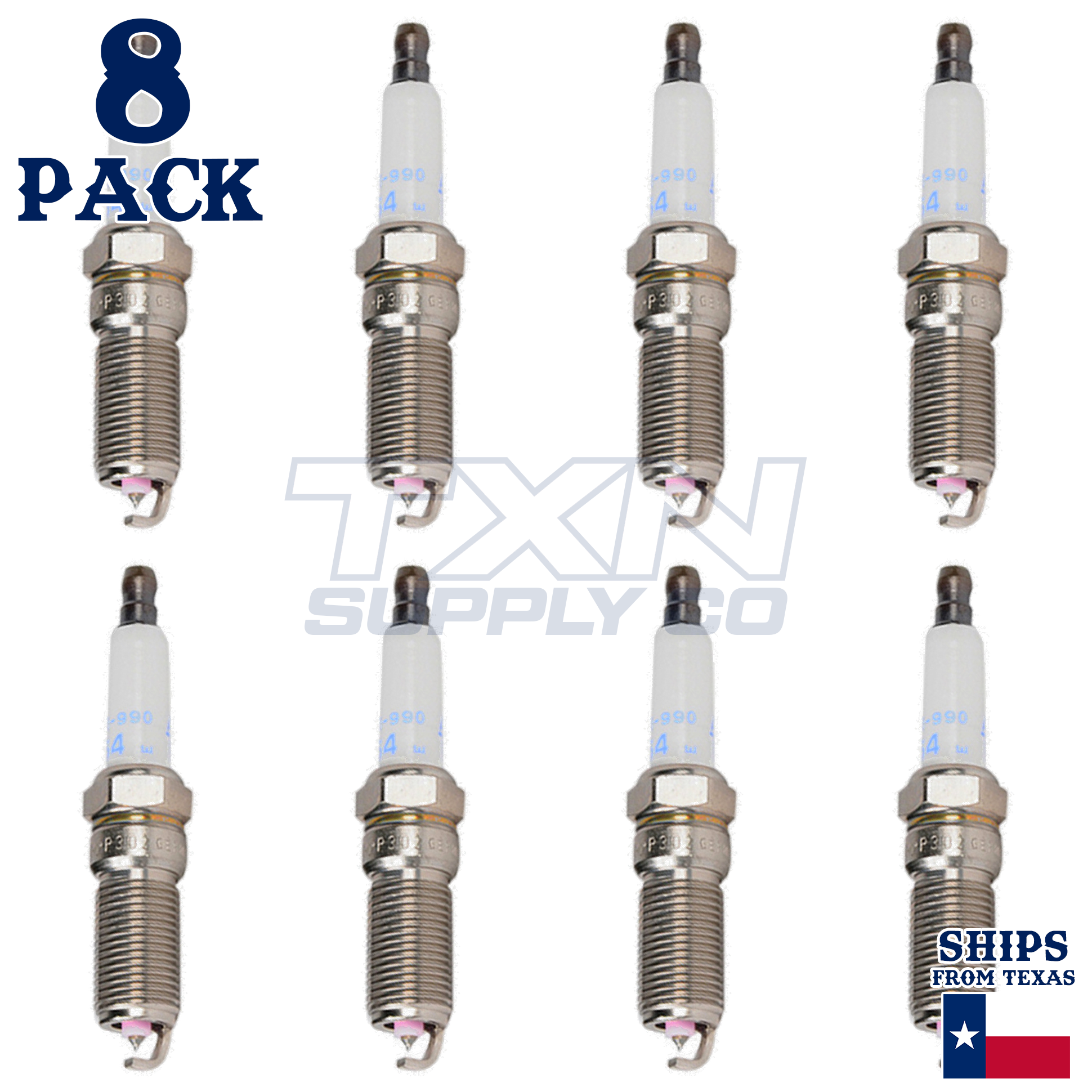 8 Pack Genuine GM ACDelco Double Platinum Spark Plugs 41-990 - Image 2