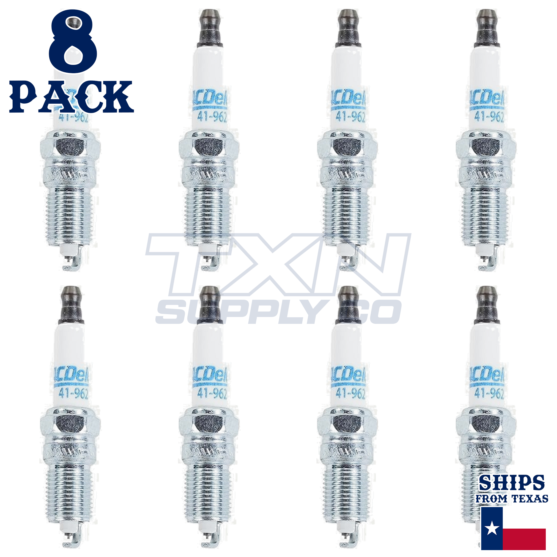 AC Delco 41-962 Platinum Ignition Spark Plug for Chevy GMC Buick - 8 Pack - Image 2