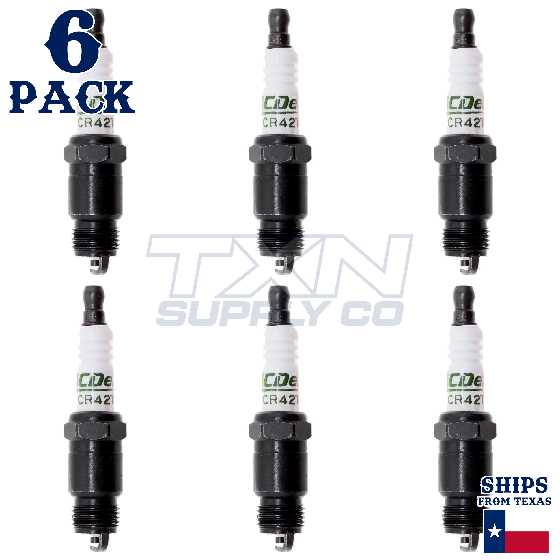 1992-1993 Oldsmobile Bravada 4.3L ACDelco Spark Plugs - 6 Pack - Image 2
