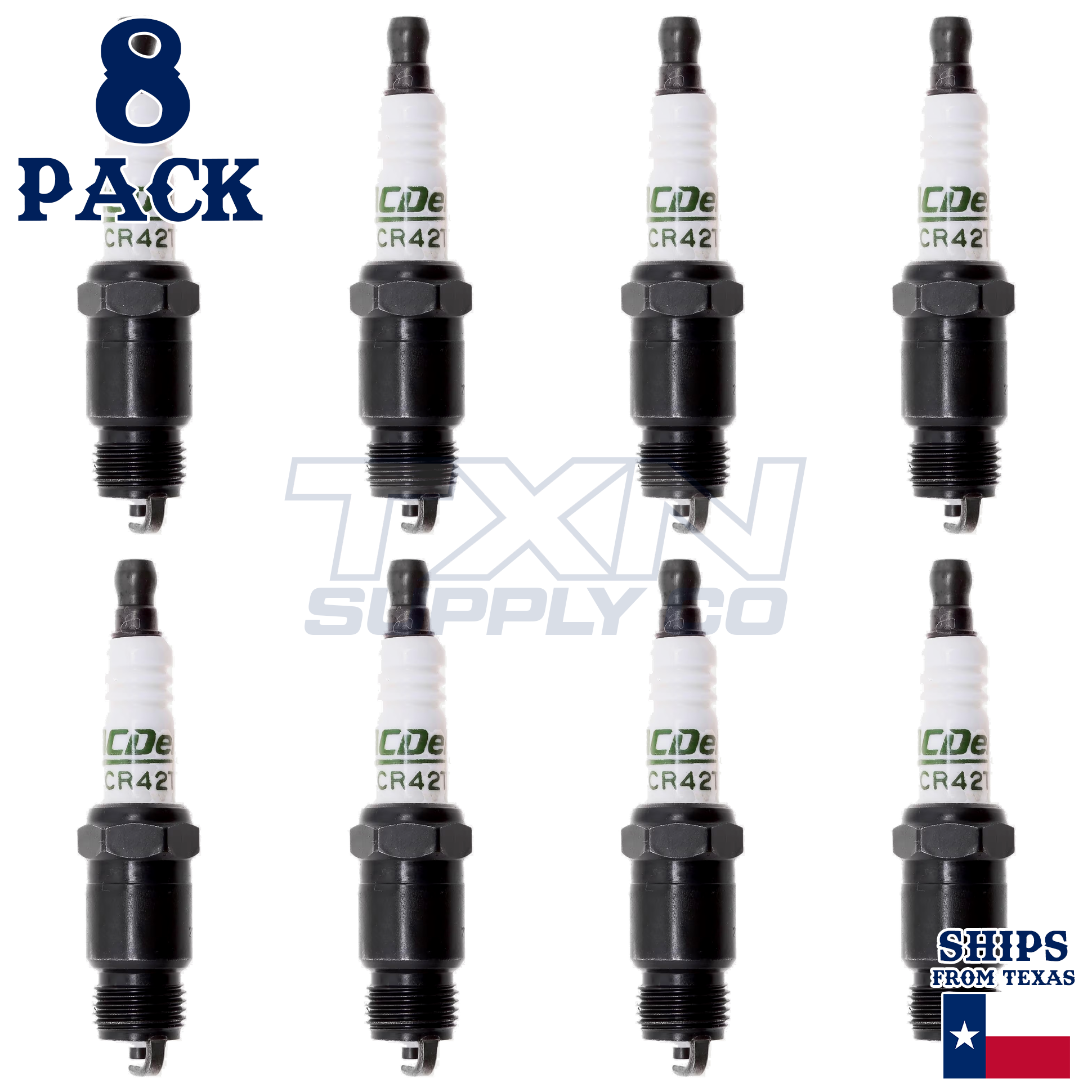1992-1993 Chevrolet Blazer 5.7L ACDelco Spark Plugs - 8 Pack - Image 2
