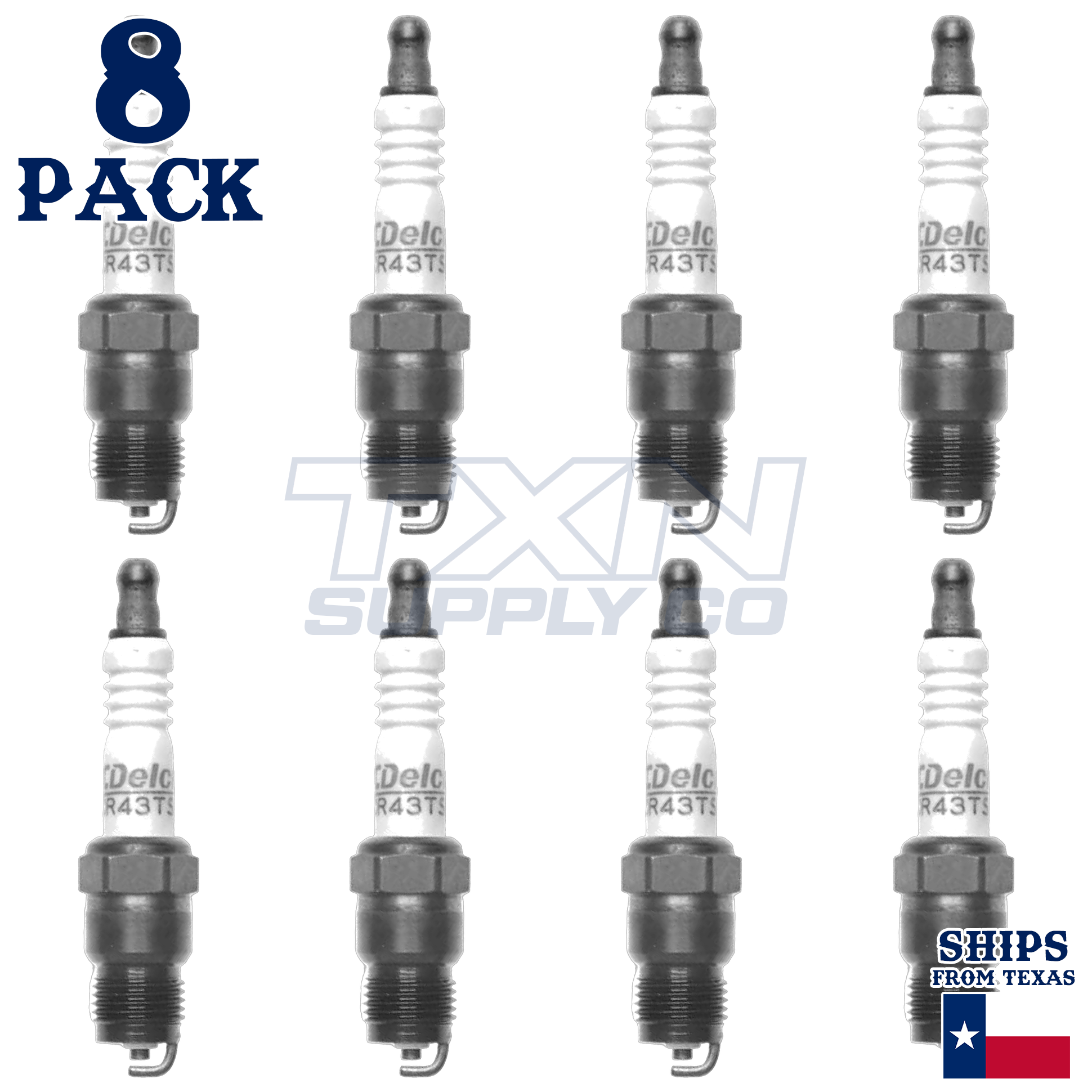 1990-1995 GMC G3500 5.7L ACDelco Spark Plugs - 8 Pack - Image 2