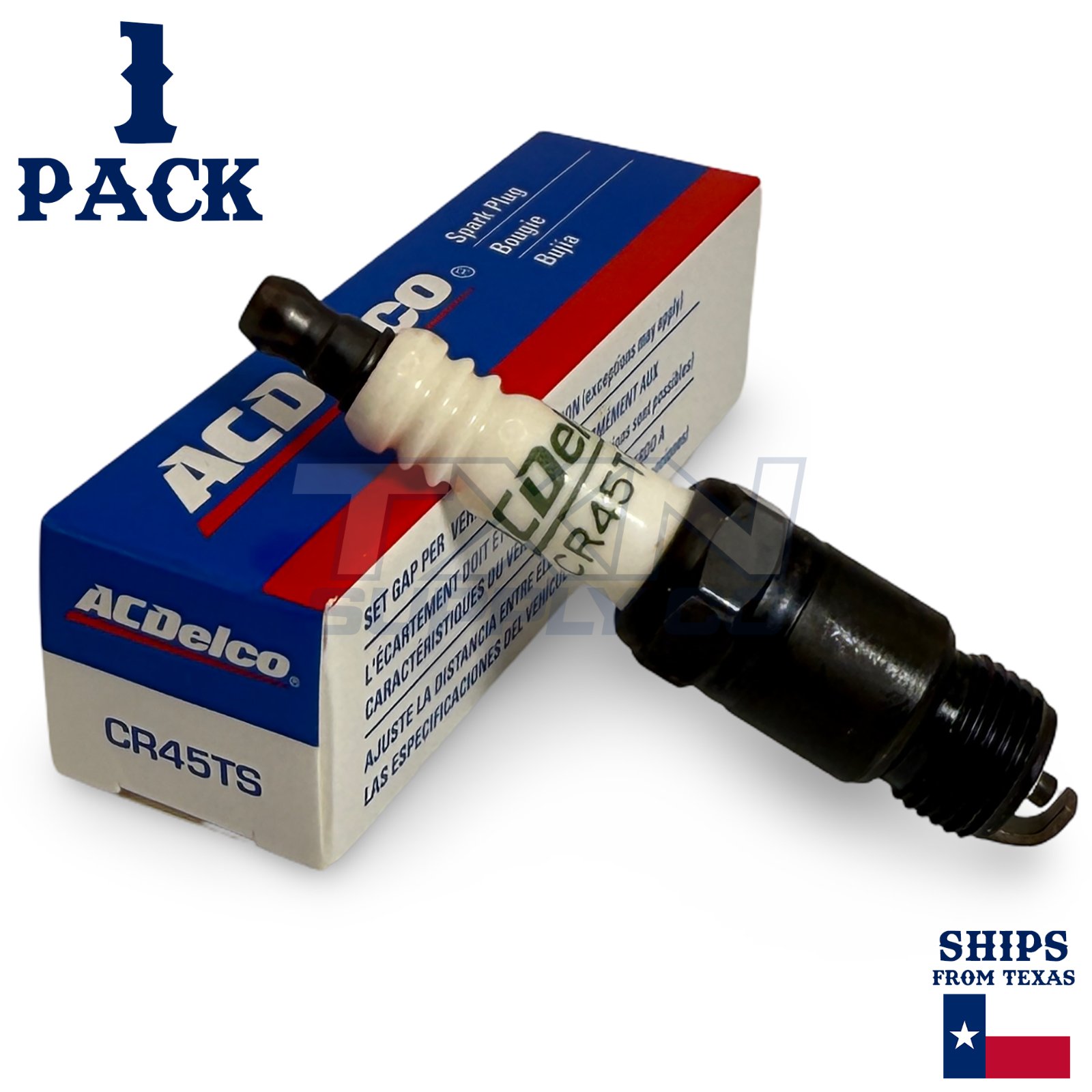 1 Pack Genuine GM ACDelco Spark Plugs CR45TS - Image 1