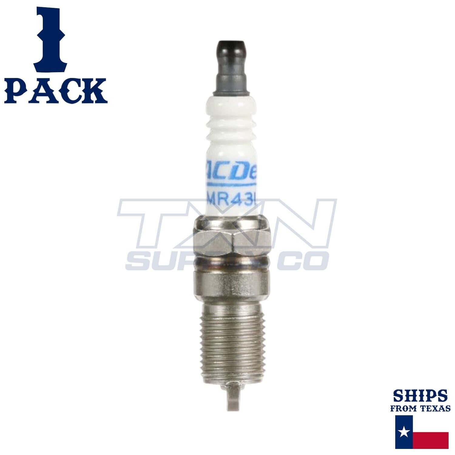 1 Pack ACDelco Marine Spark Plug MR43LTS 19355201