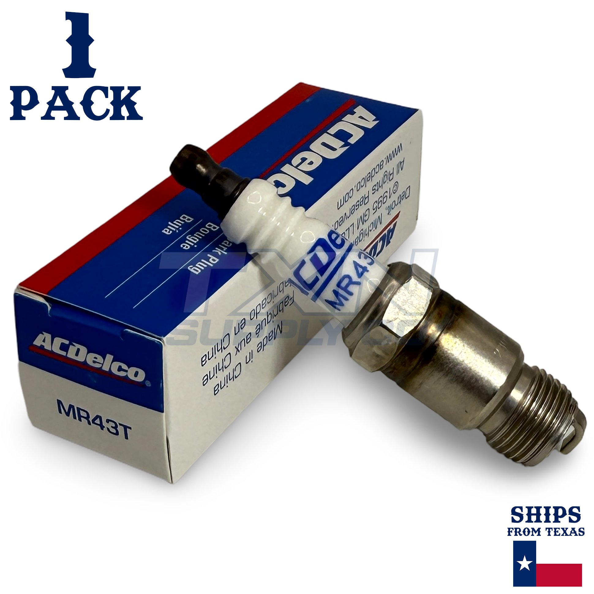 Quicksilver 898264001 AC Delco MR43T Spark Plug - 1 Pack - Image 1