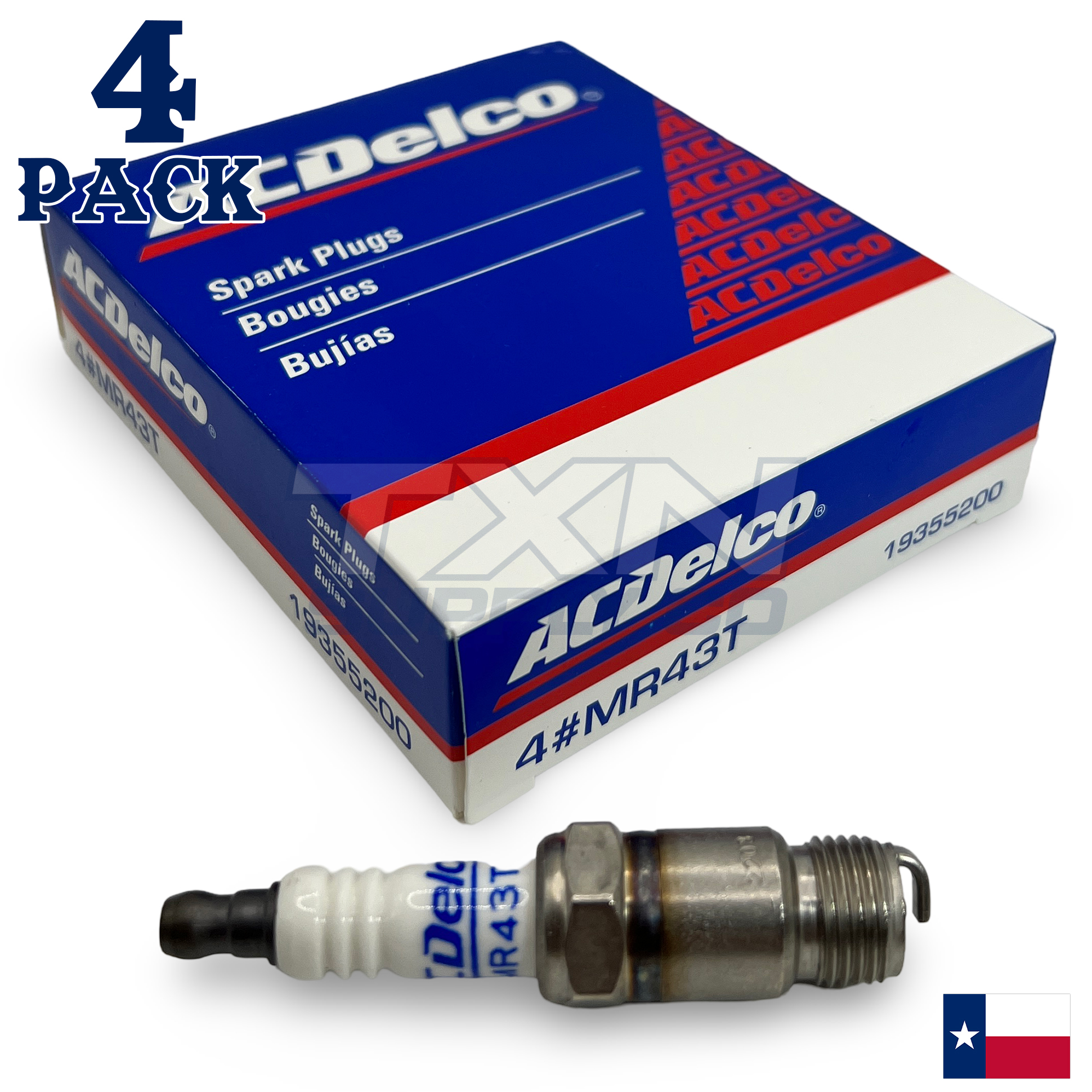 4 Pack ACDelco MR43T - Mercruiser Thunderbolt IV 1982-1997 - Image 1
