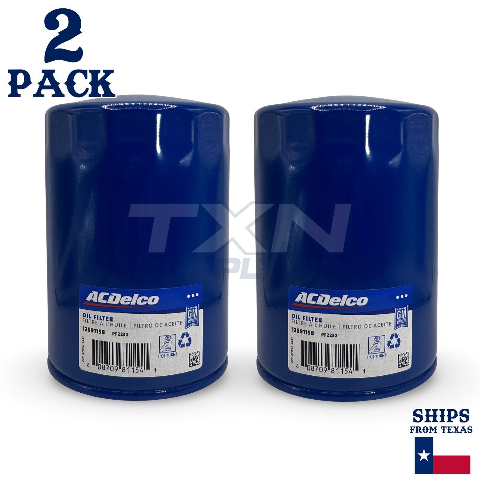 ACDelco PF2232 Oil Filter 12691158 GM Original Equipment - 2 Pack