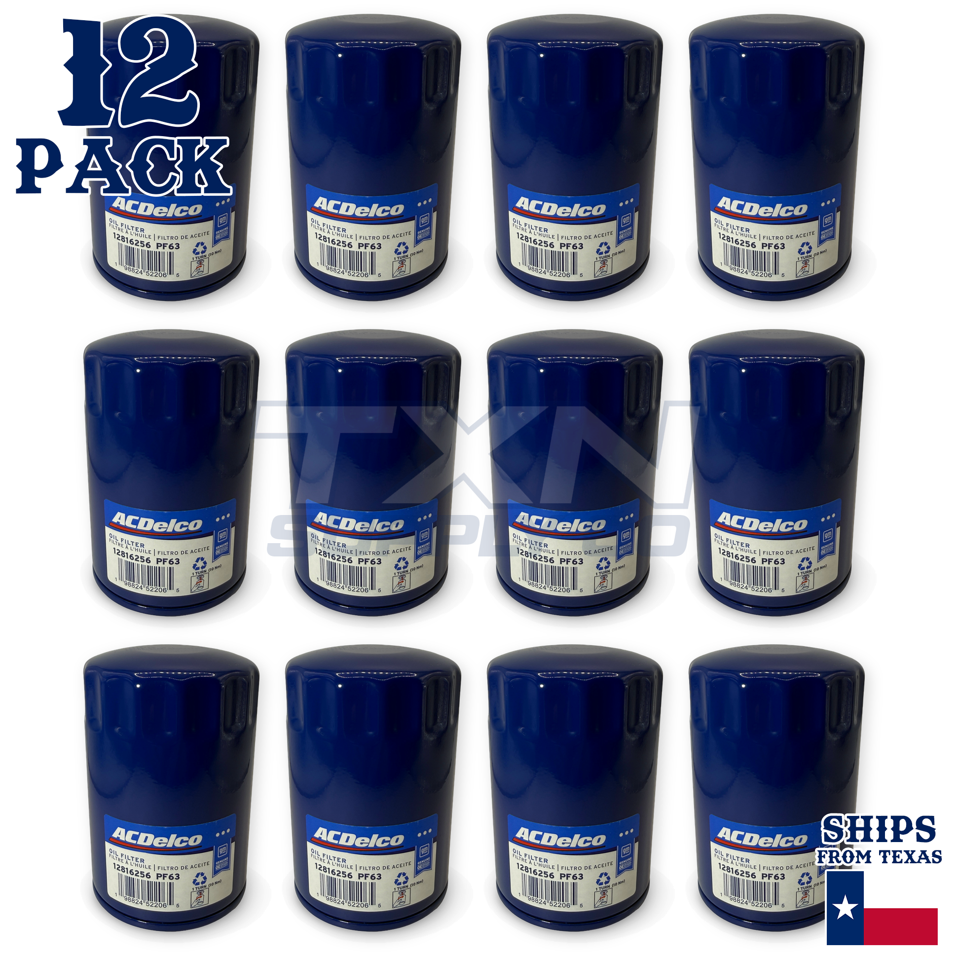 ACDelco GM Original Equipment PF63F Durapack Engine Oil Filter (Pack of 12)