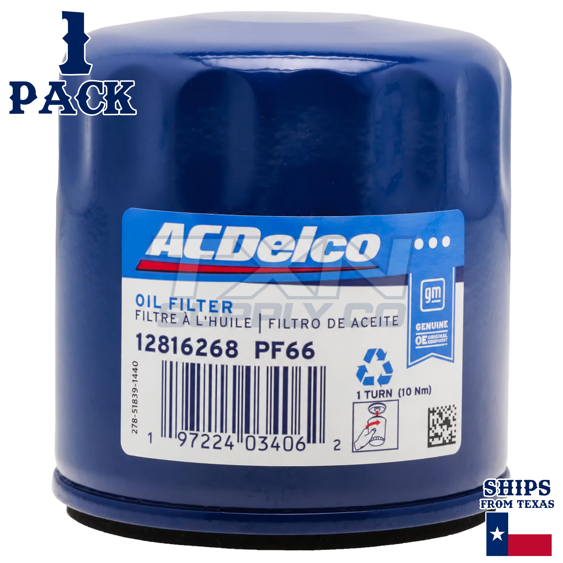 1 Pack ACDelco PF66 Oil Filter 12816268 for 2025 Buick Enclave 2.5L - Image 1