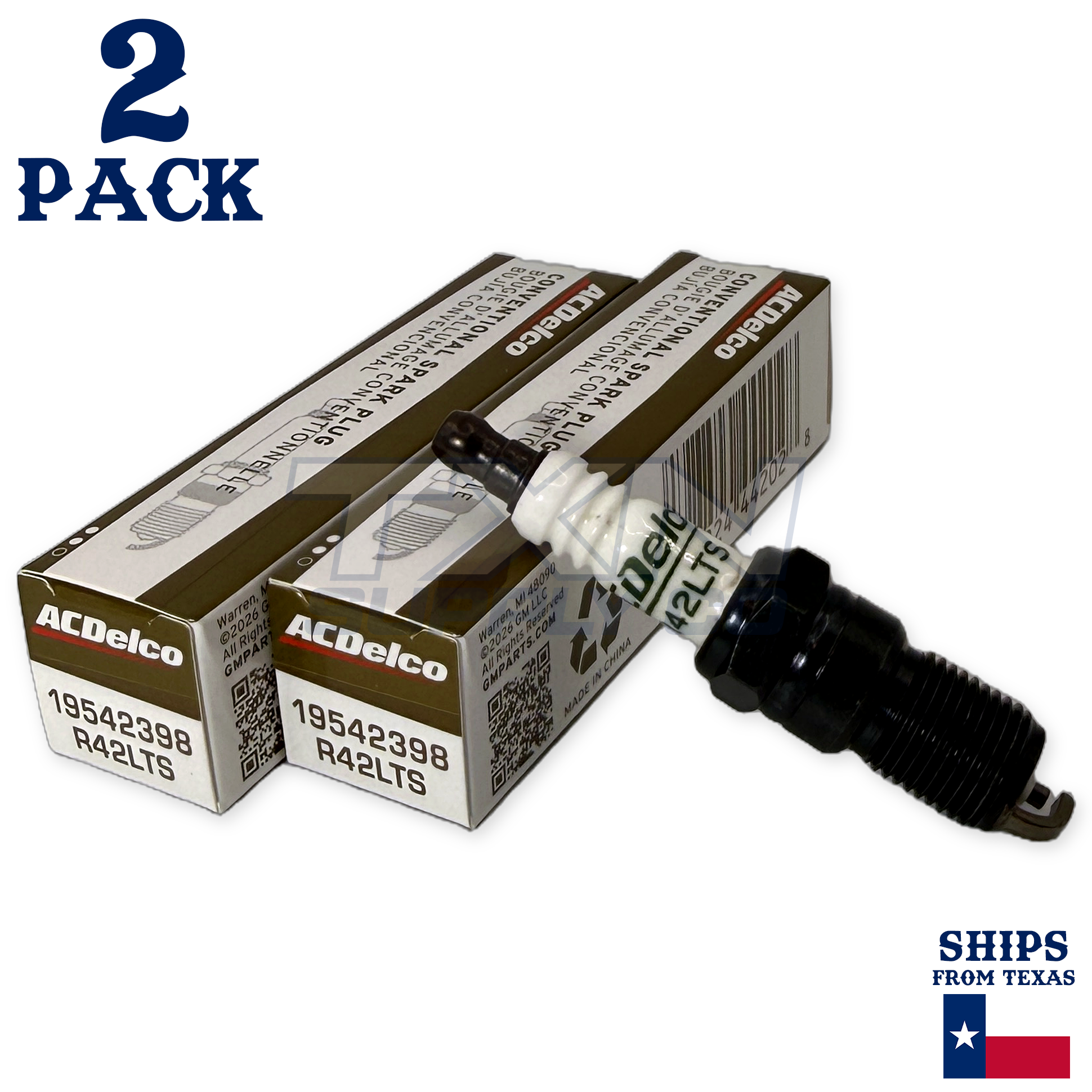 2 Pack Genuine GM ACDelco Spark Plug R42LTS - Image 1