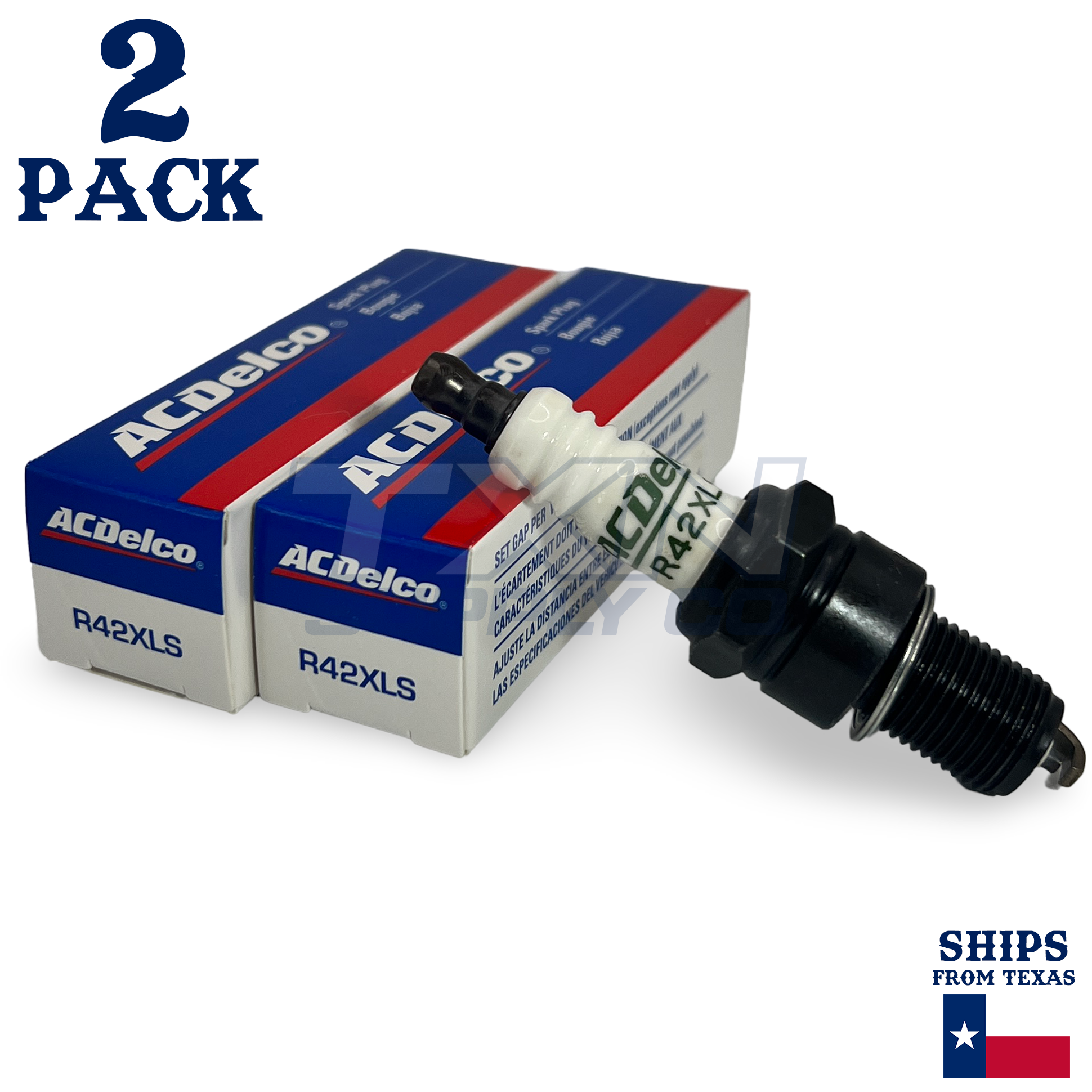 2 Pack Genuine GM ACDelco Spark Plugs R42XLS - Image 1
