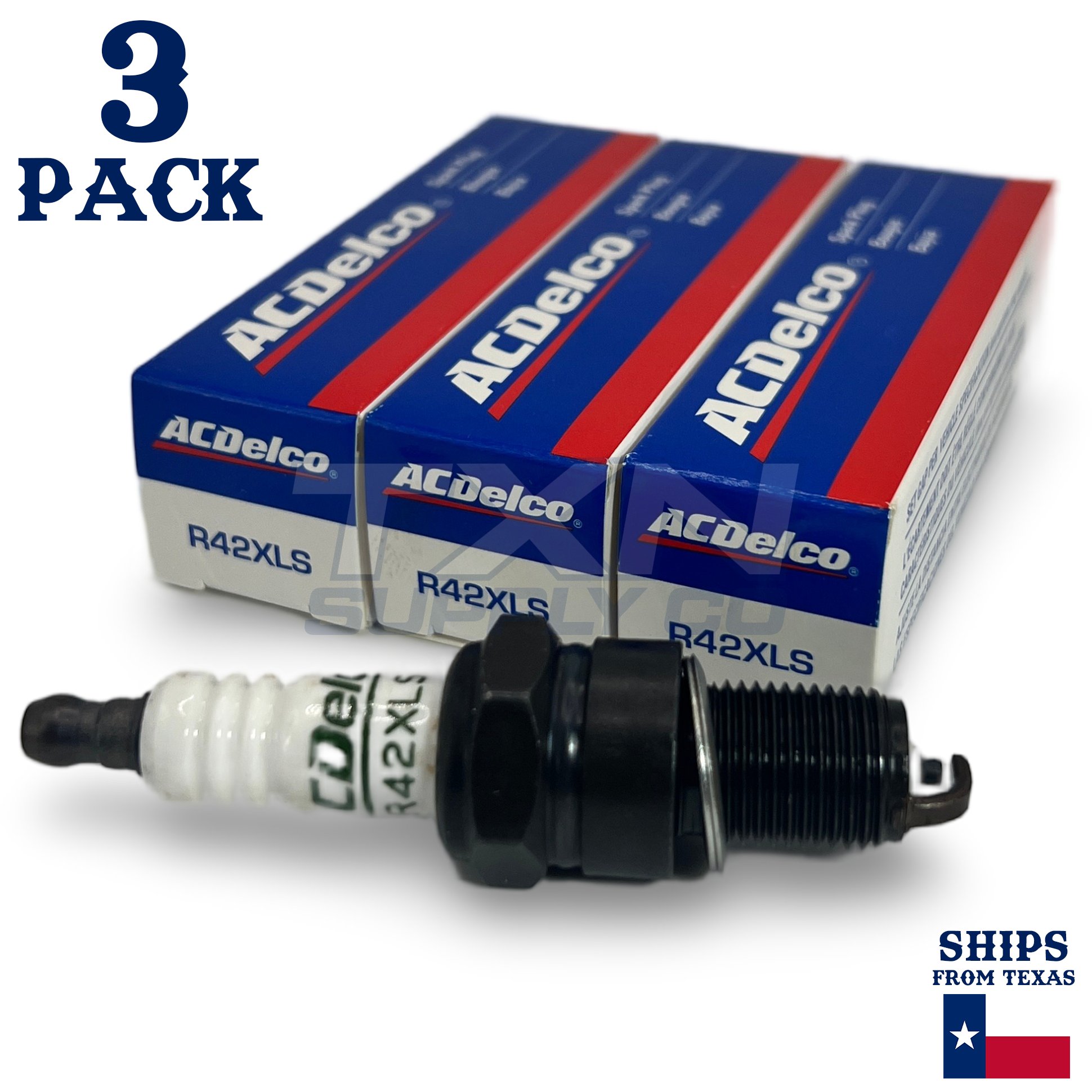 1990-1997 Geo Metro 1.0L ACDelco Spark Plugs - 3 Pack - Image 1
