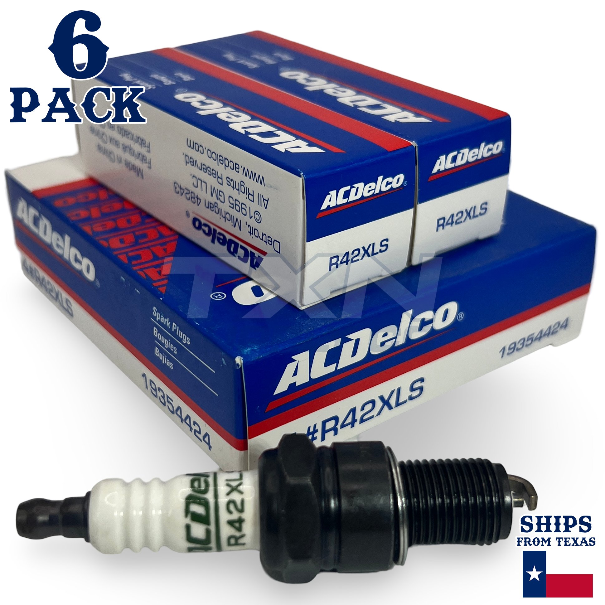 6 Pack Genuine GM ACDelco Spark Plugs R42XLS