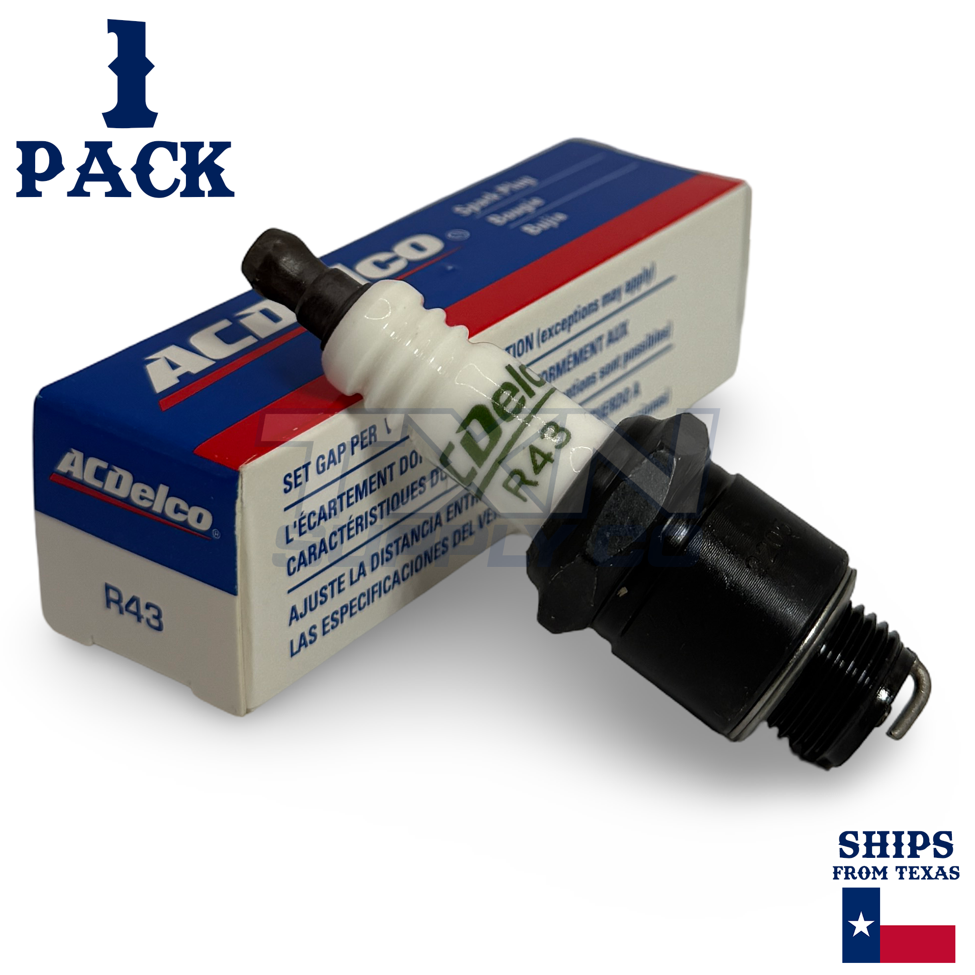 1 Pack Genuine GM ACDelco Spark Plugs R43 - Image 1