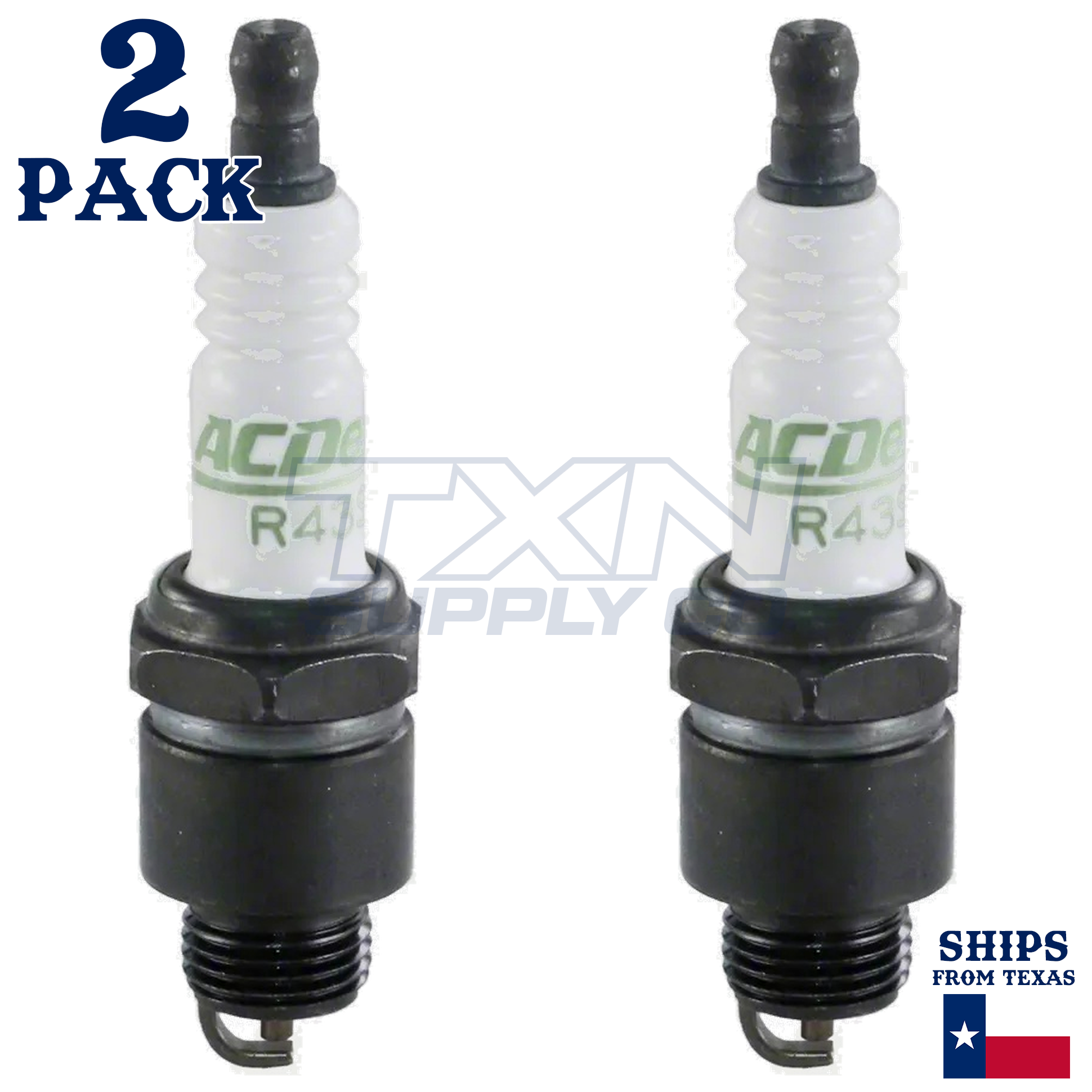 2 Pack Genuine GM ACDelco Spark Plugs R43S - Image 2