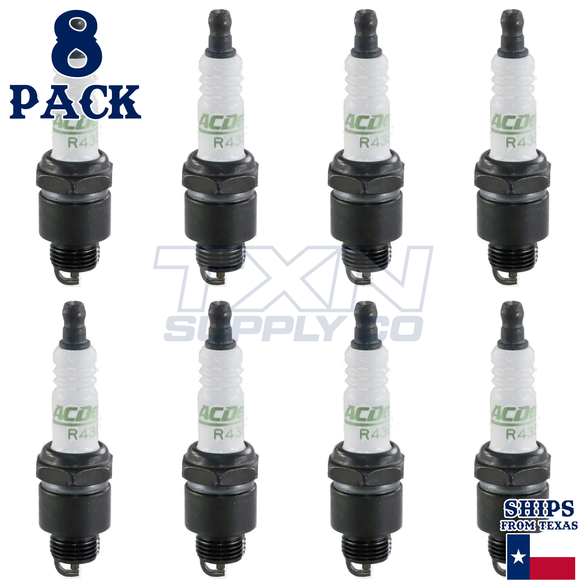 1965-1967 Oldsmobile Cutlass 5.4L ACDelco Spark Plugs - 8 Pack - Image 2