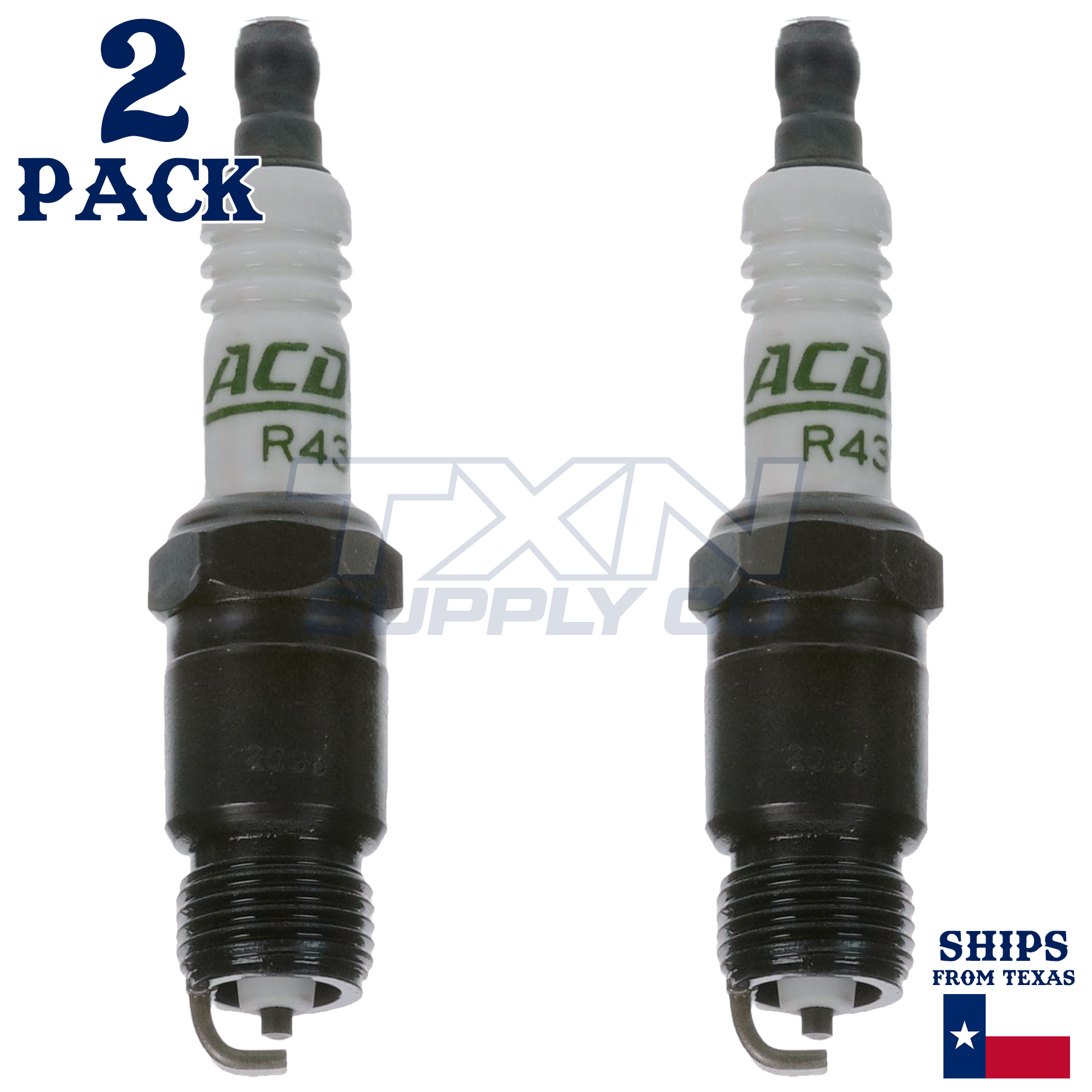 ACDelco R43TS Spark Plugs 2 Pack - Image 1