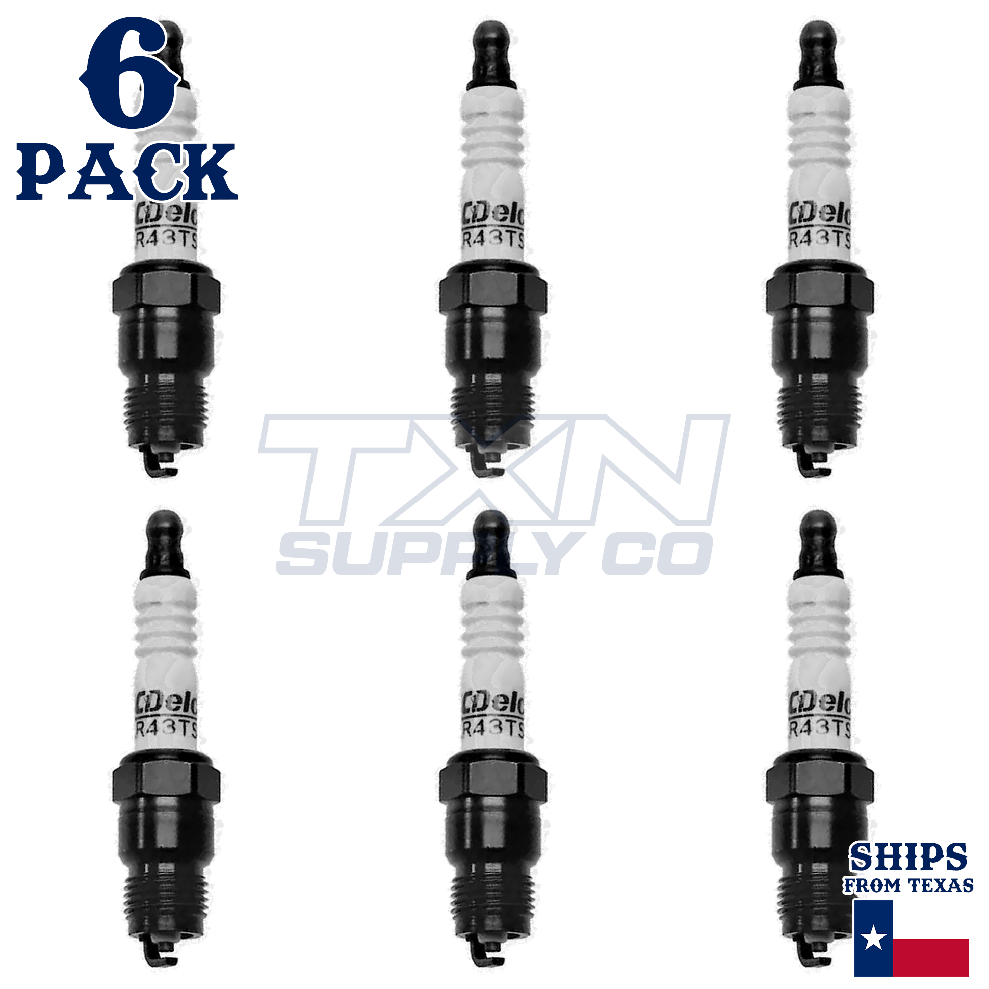 1991-1993 GMC Sonoma 2.8L ACDelco Spark Plugs - 6 Pack - Image 2