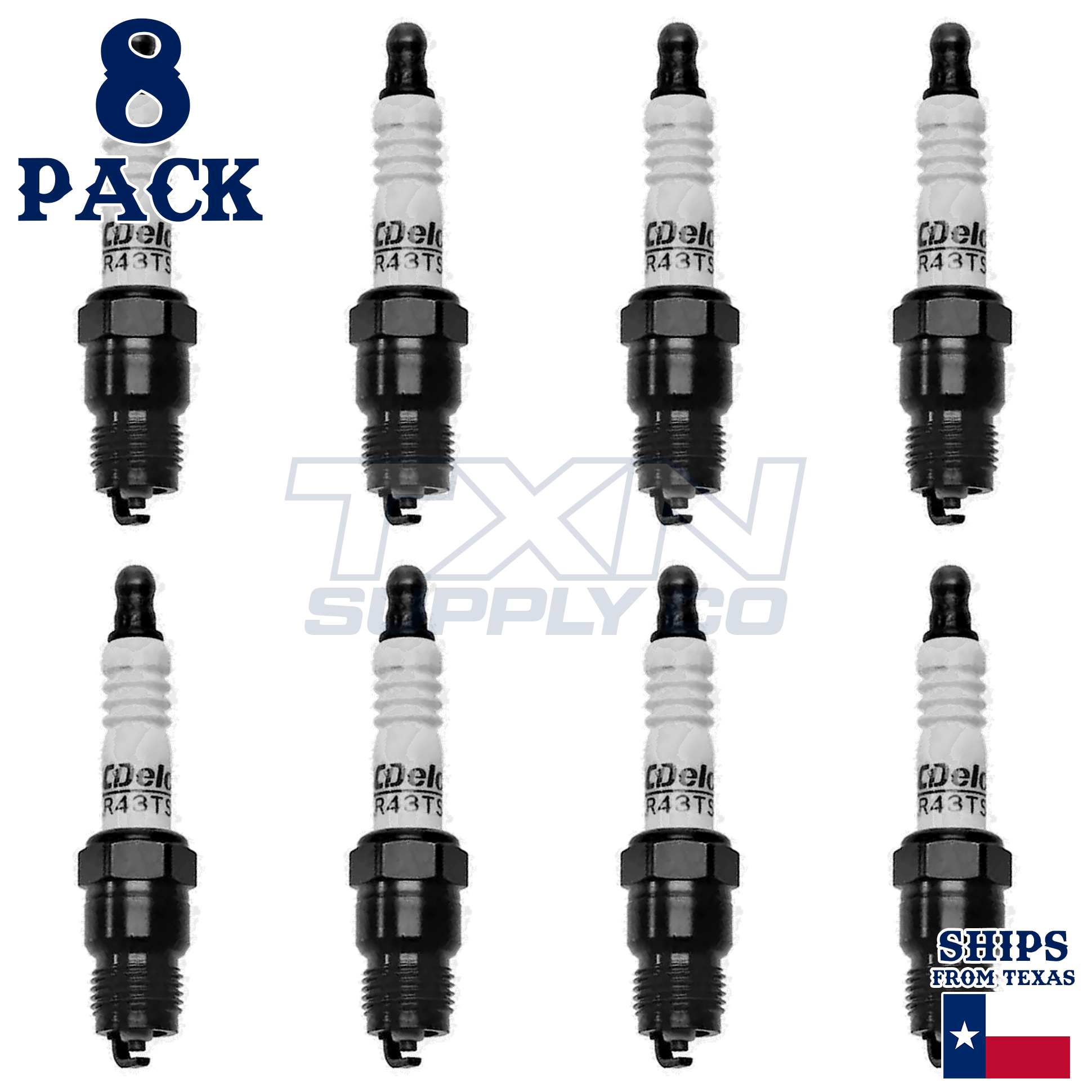 1991-1992 Chevrolet Commercial Chassis 5.7L ACDelco Spark Plugs - 8 Pack - Image 2