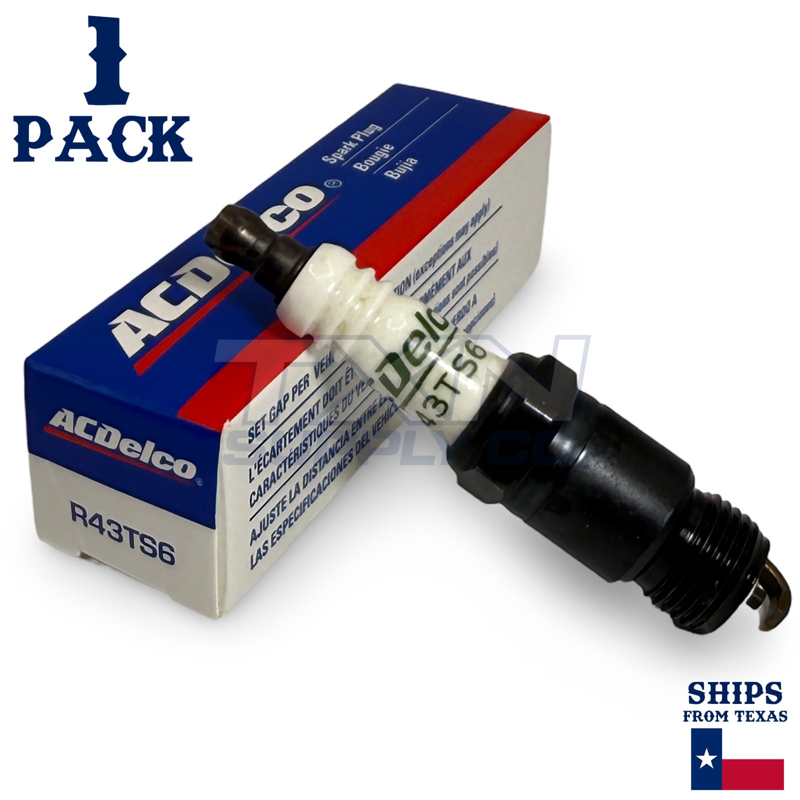 1 Pack Genuine GM ACDelco Spark Plugs R43TS6 - Image 1