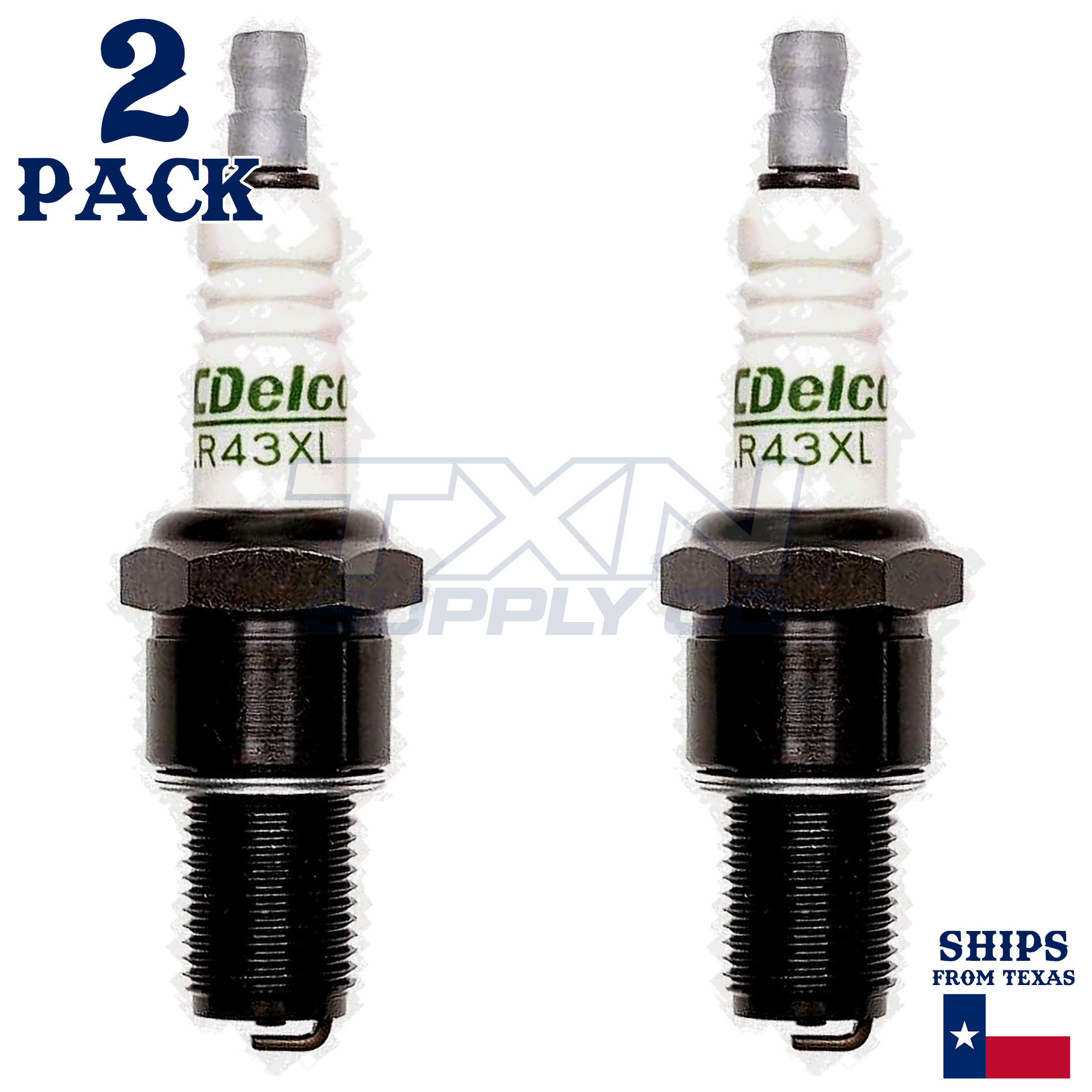 2 Pack Genuine GM ACDelco Spark Plugs R43XL - Image 2